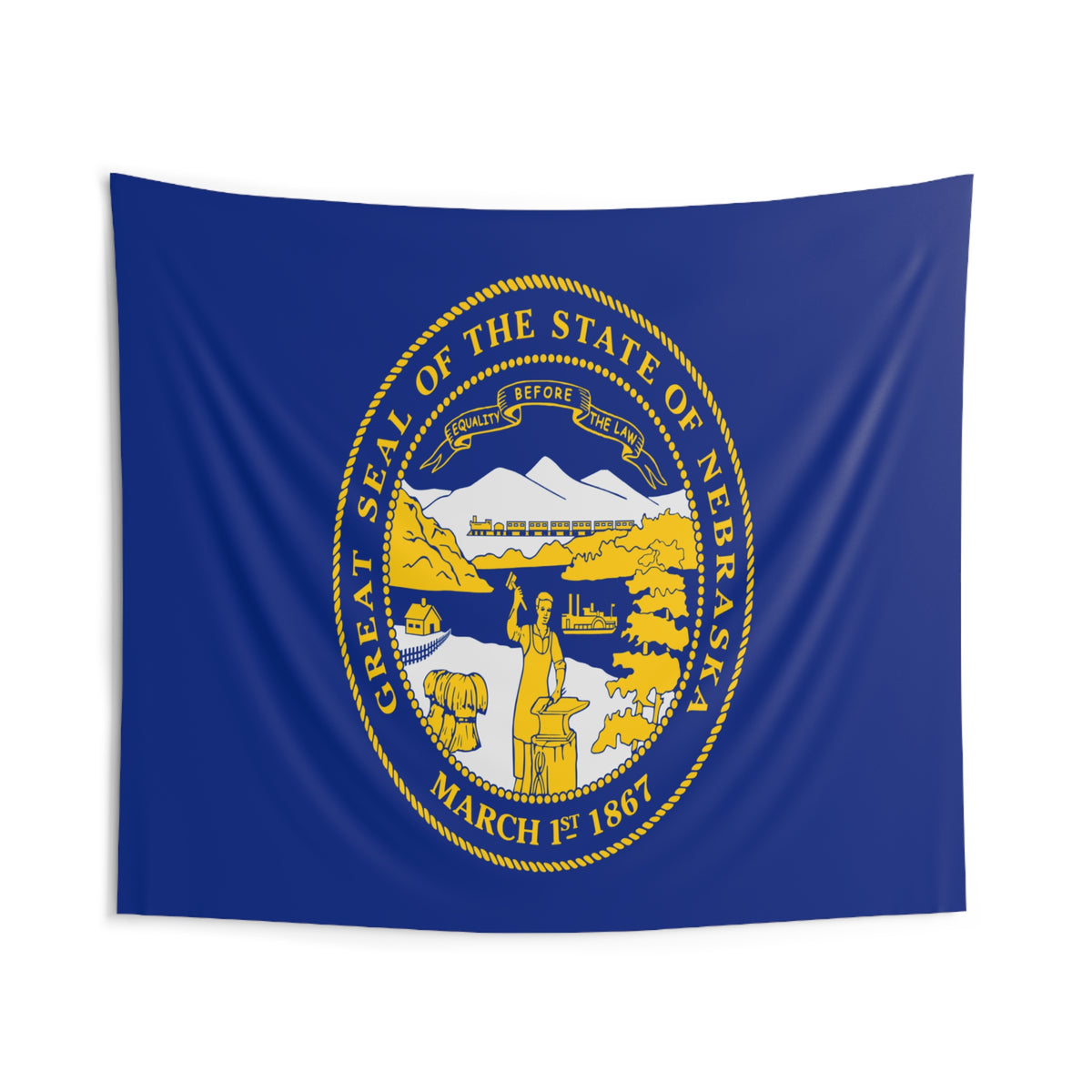 Nebraska State Flag Wall Hanging Tapestry-Express Your Love Gifts