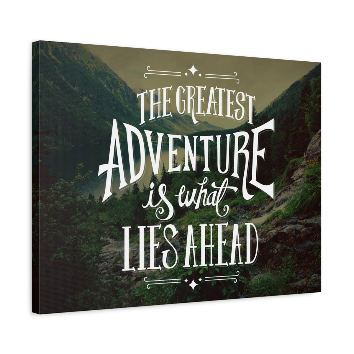 Inspirational Quote Canvas Greatest Adventure Wall Art Motivational Motto Inspiring Prints Artwork Decor Ready to Hang-Express Your Love Gifts