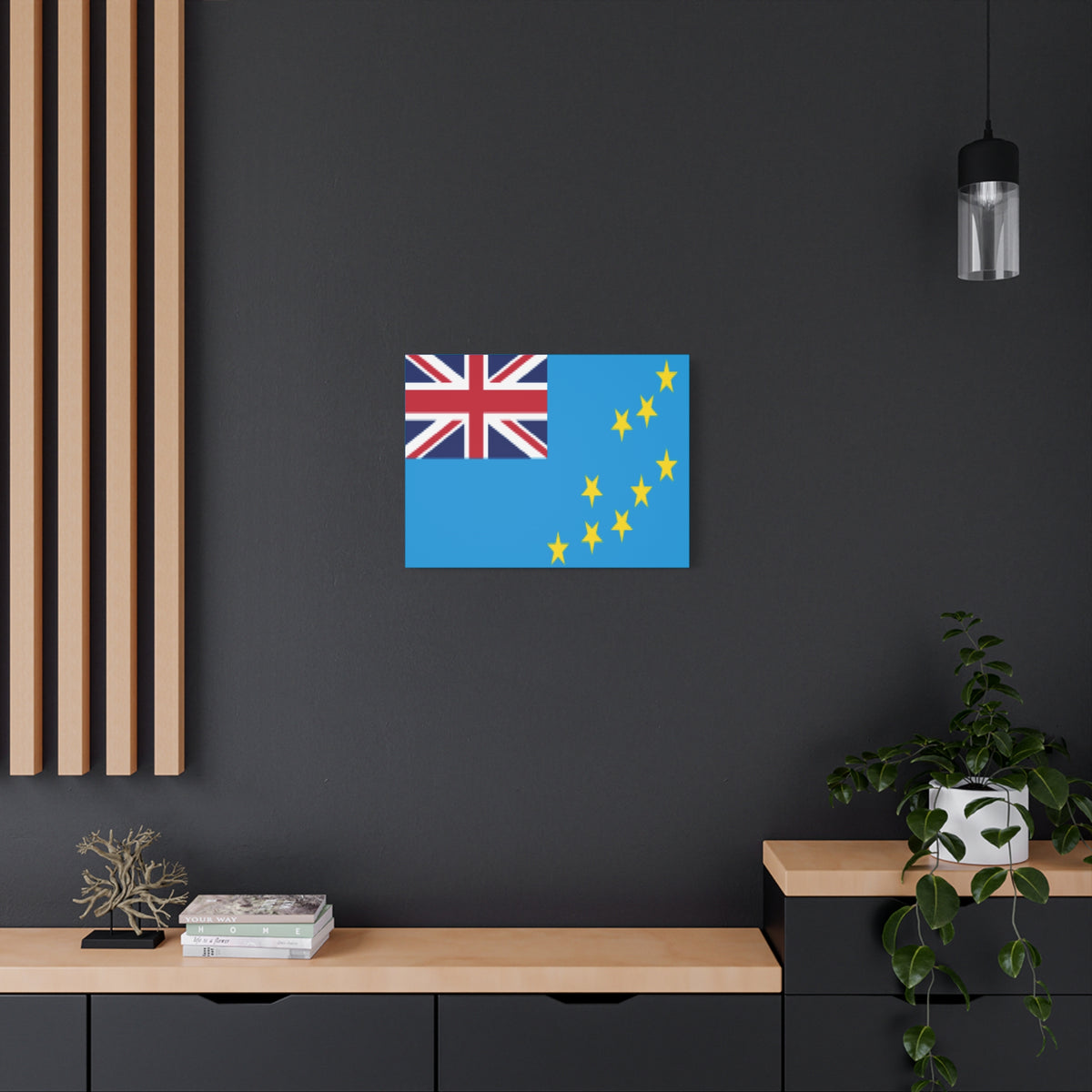 Tuvalu Country Flag Canvas Vibrant Wall Art Unframed Home Decor-Express Your Love Gifts