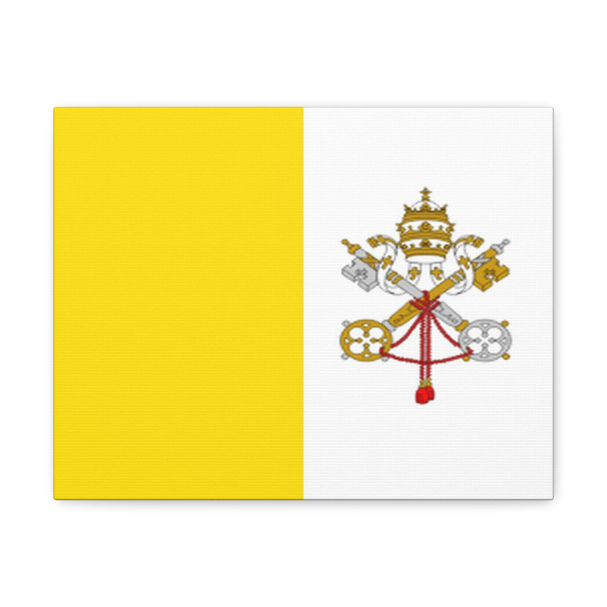 Vatican City Country Flag Canvas Vibrant Wall Art Unframed Home Decor-Express Your Love Gifts