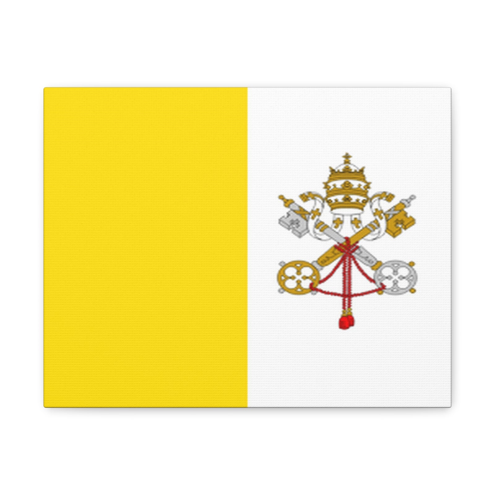 Vatican City Country Flag Canvas Vibrant Wall Art Unframed Home Decor-Express Your Love Gifts