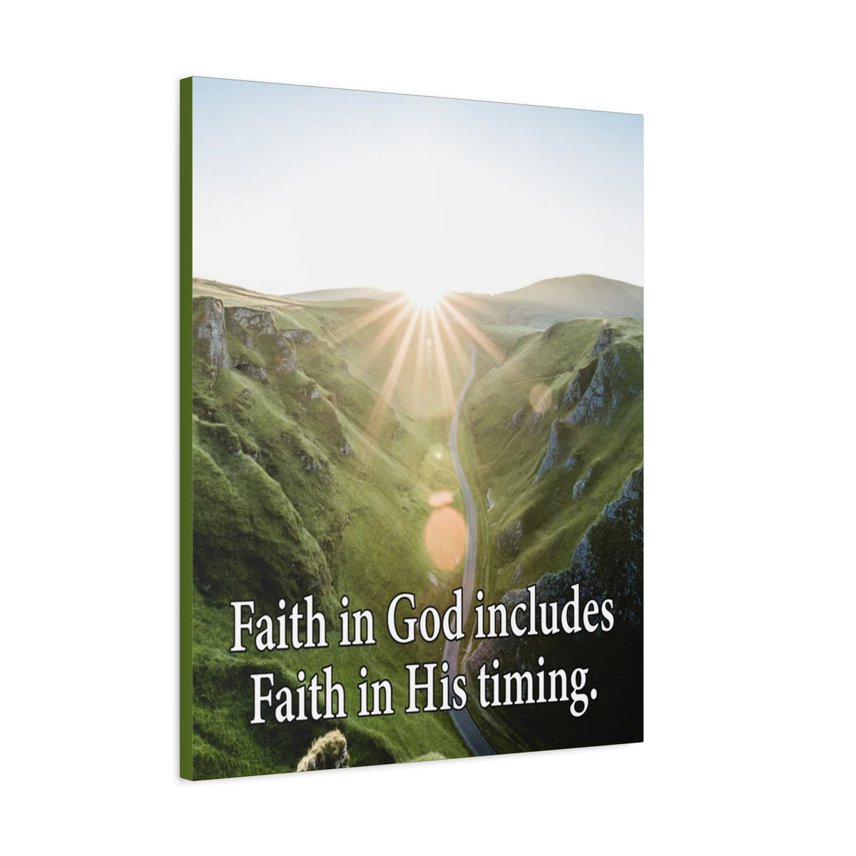 Scripture Walls Faith in God's Timing Psalm 27:14 Christian Wall Decor Scripture Art Ready to Hang-Express Your Love Gifts