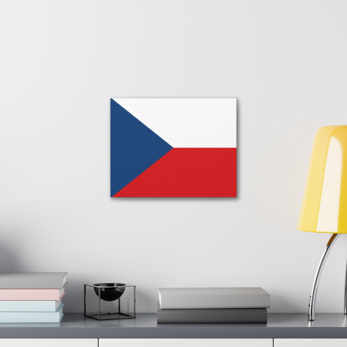 Czechia Country Flag Canvas Vibrant Wall Art Unframed Home Decor-Express Your Love Gifts