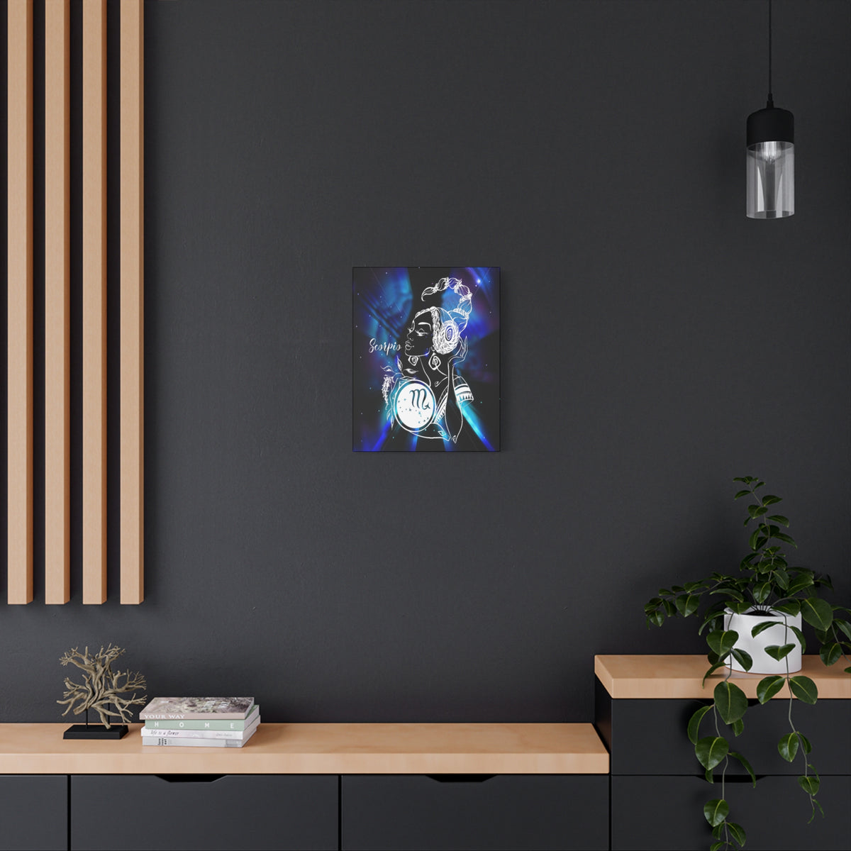 Scorpio Zodiac Horoscope Sign Constellation Canvas Print Astrology Home Décor Ready to Hang Artwork-Express Your Love Gifts