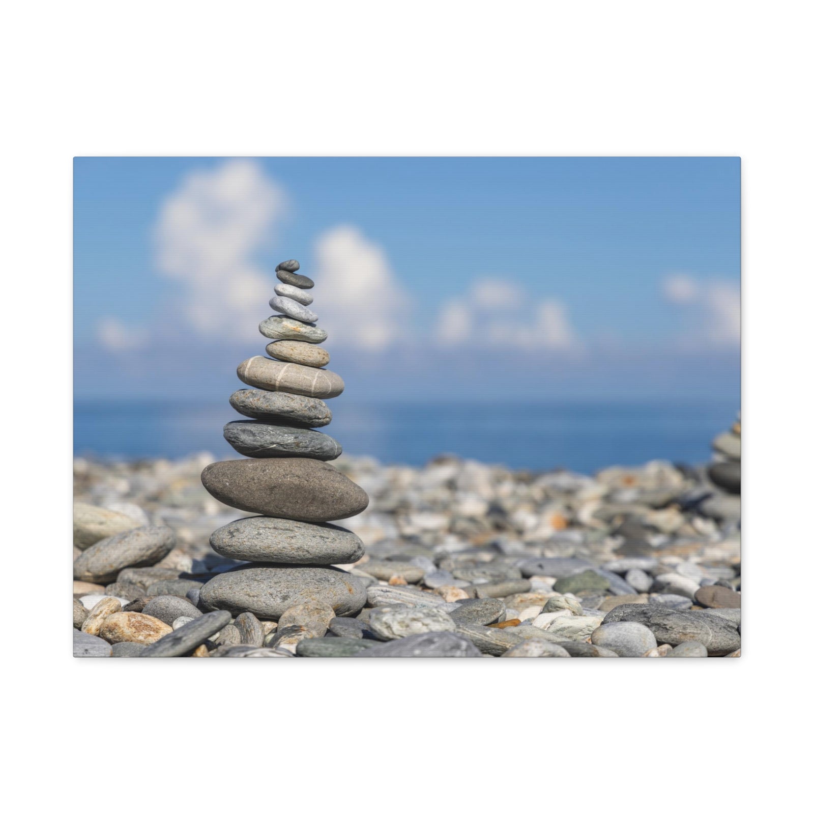Stone Zed Stack Over Balance Nature Wilderness Photography Canvas Wall Art for Home Decor Ready-to-Hang-Express Your Love Gifts