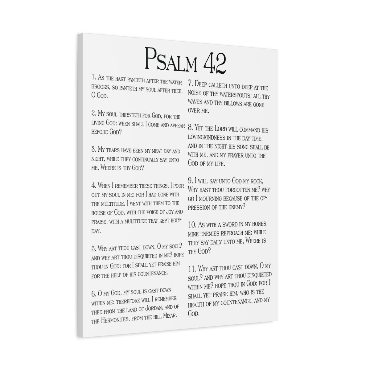Scripture Walls Satisfy My Thirsty Soul Psalm 42 Christian Wall Art Print Ready to Hang-Express Your Love Gifts