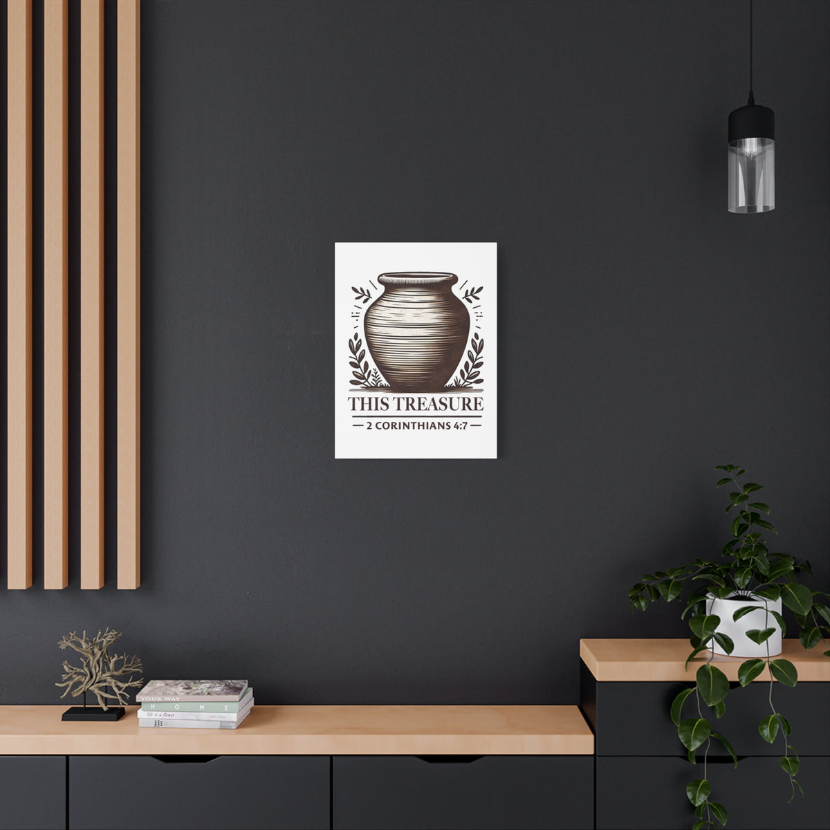 Scripture Walls 2 Corinthians 4:7 This Treasure Bible Verse Canvas Christian Wall Art Ready to Hang Unframed-Express Your Love Gifts