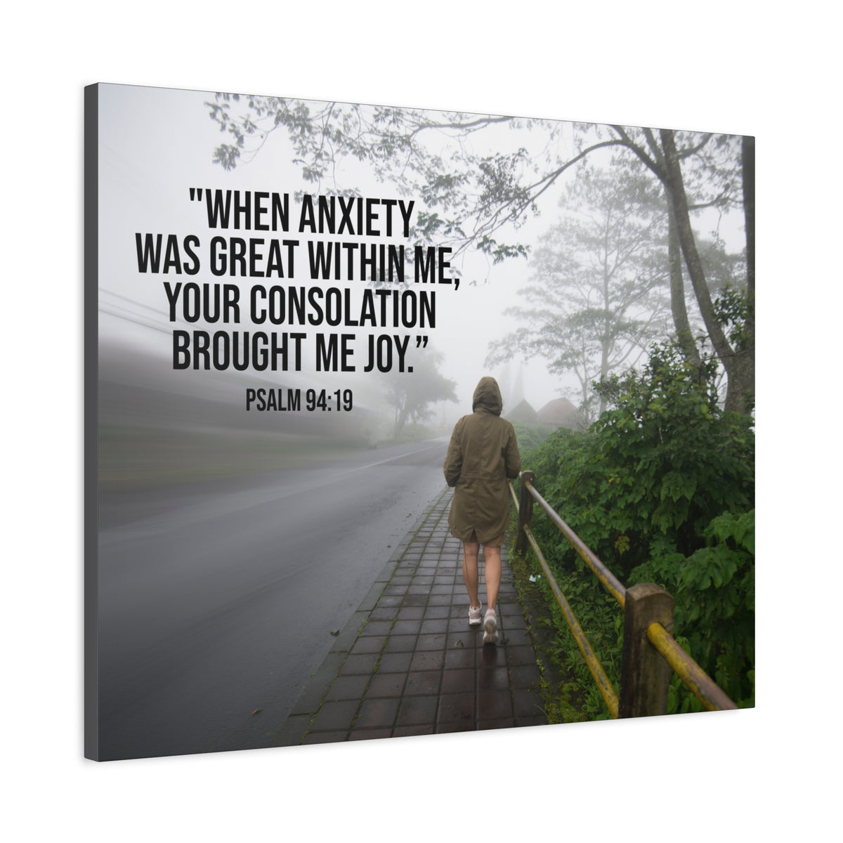 Scripture Walls Great Within Me Psalm 94:19 Bible Verse Canvas Christian Wall Art Ready to Hang-Express Your Love Gifts