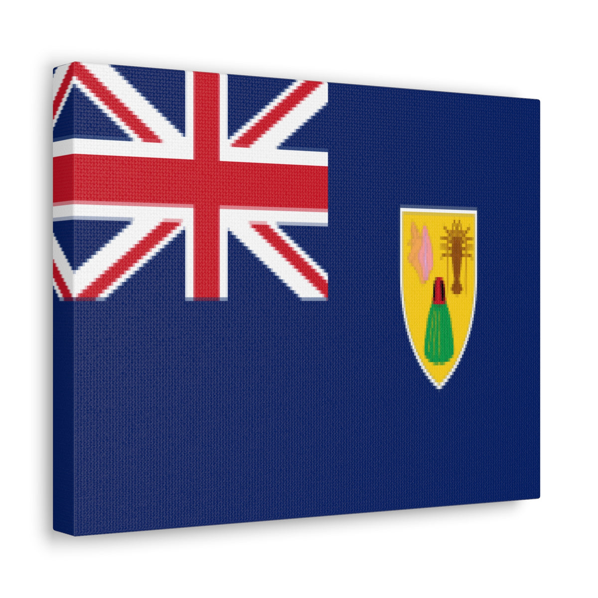 Turks and Caicos Islands Country Flag Canvas Vibrant Wall Art Unframed Home Decor-Express Your Love Gifts