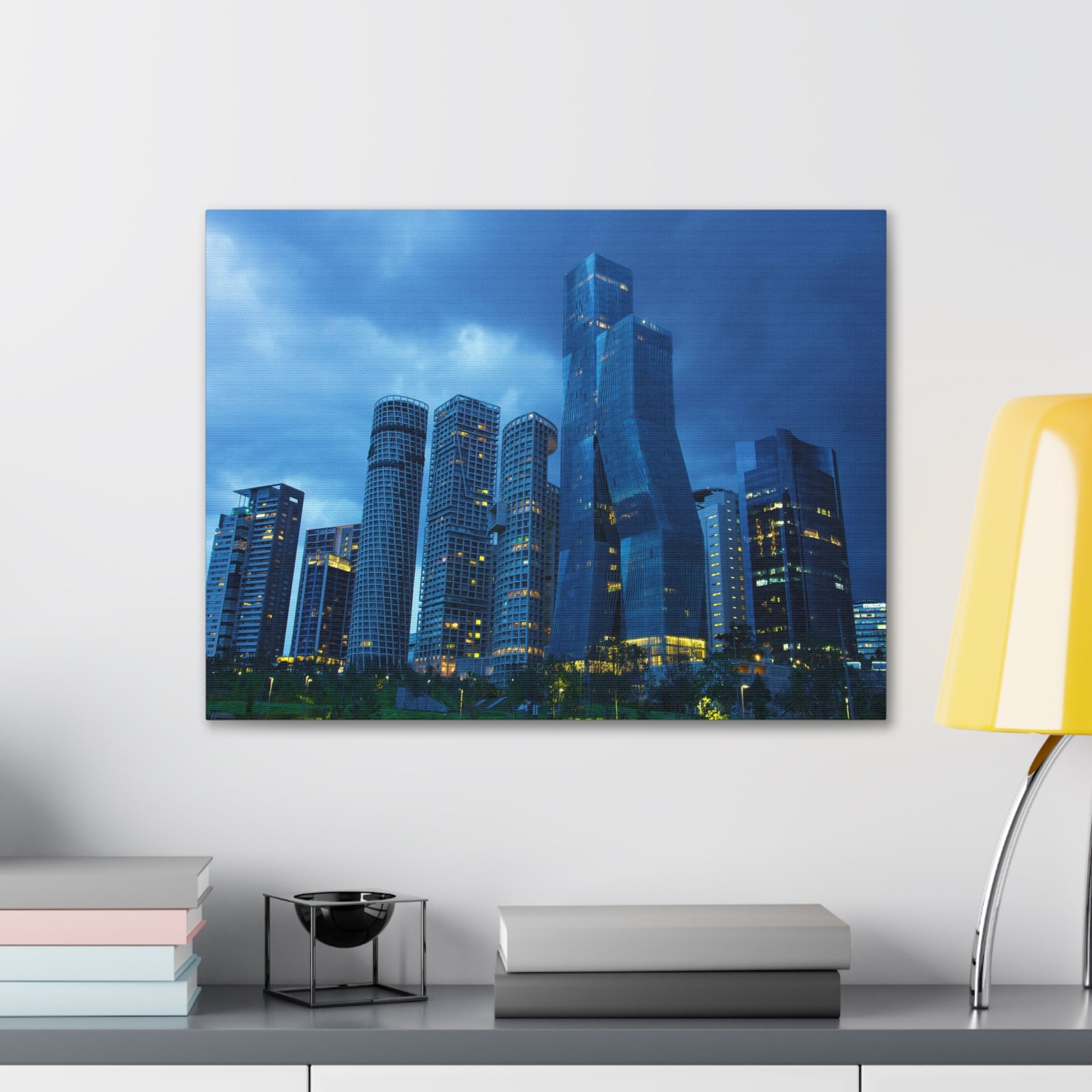 Mexico City Night Skyline Canvas Artwork High-Quality Breathtaking Stunning Cityscape for Home Decor Ready to Hang-Express Your Love Gifts
