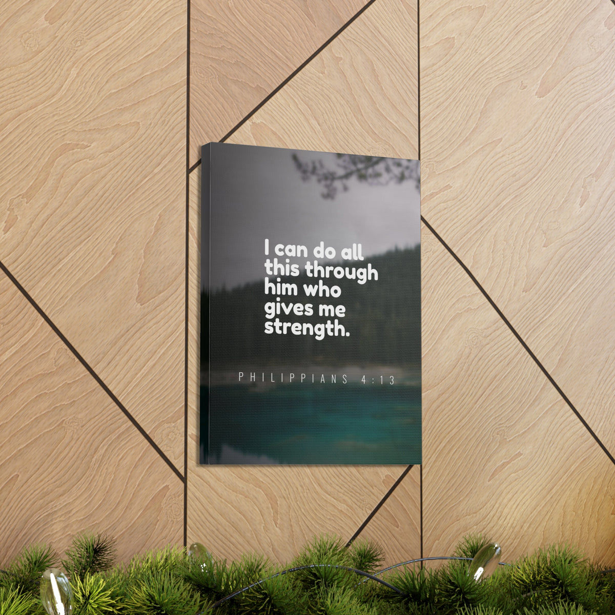 Scripture Canvas Do All This Philippians 4:13 Christian Wall Art Bible Verse Print Ready to Hang-Express Your Love Gifts