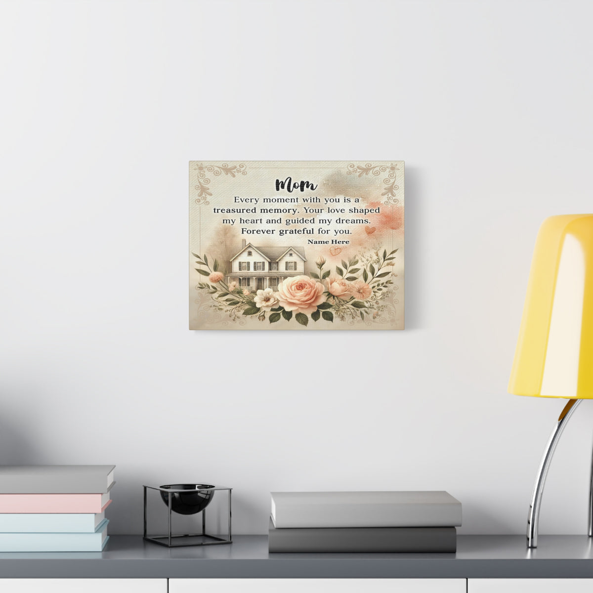 Personalized To Mom Treasured Memory Elegant Home Décor-Express Your Love Gifts
