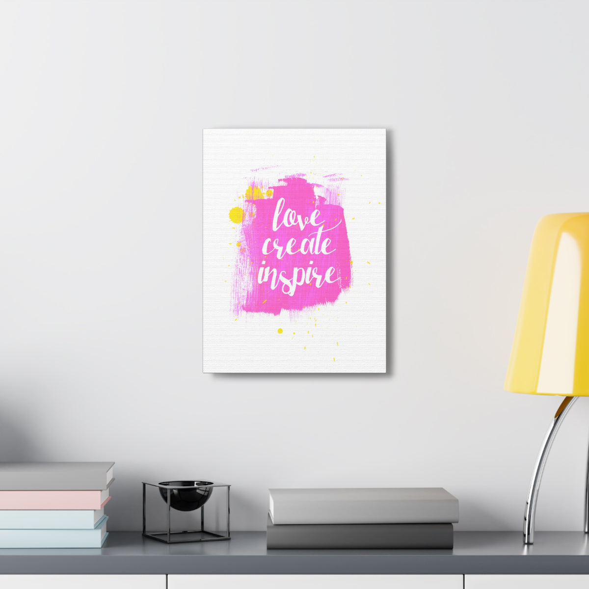 Inspirational Wall Art Love Create Inspire Motivation Wall Decor for Home Office Gym Inspiring Success Quote Print Ready to Hang-Express Your Love Gifts