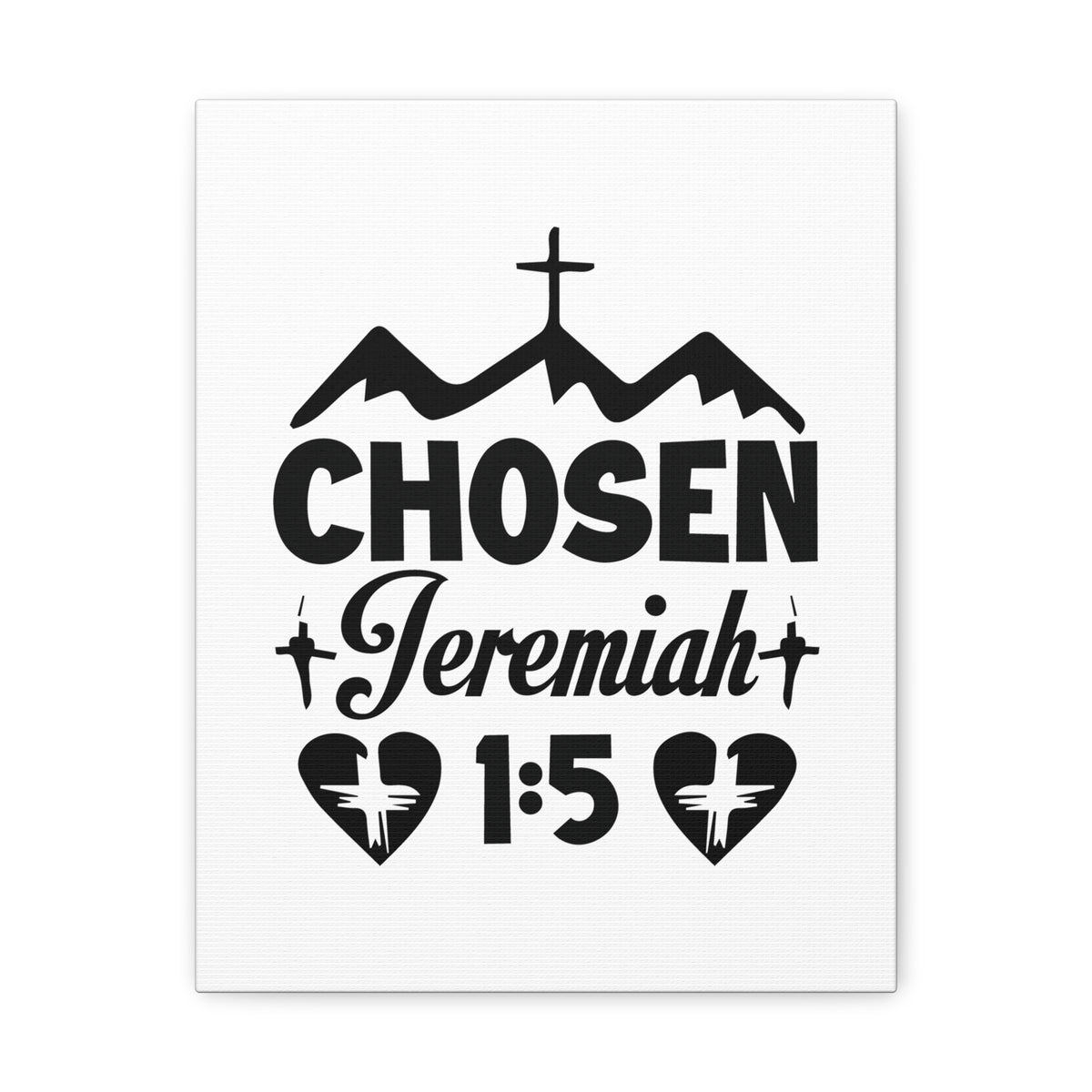 Scripture Walls Jeremiah 1:5 Chosen Bible Verse Canvas Christian Wall Art Ready to Hang Unframed-Express Your Love Gifts