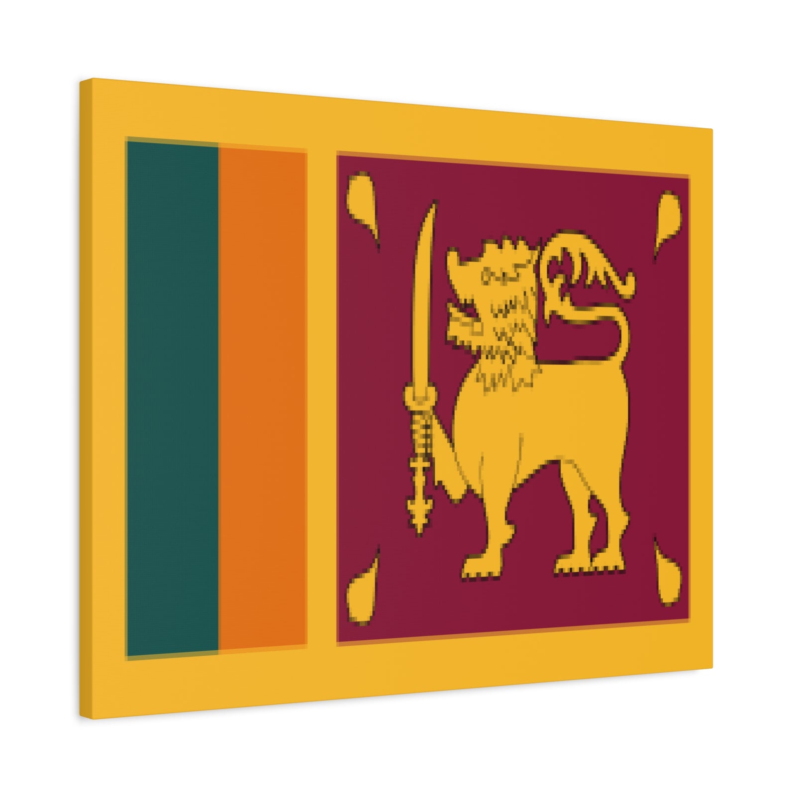 Sri Lanka Country Flag Canvas Vibrant Wall Art Unframed Home Decor-Express Your Love Gifts