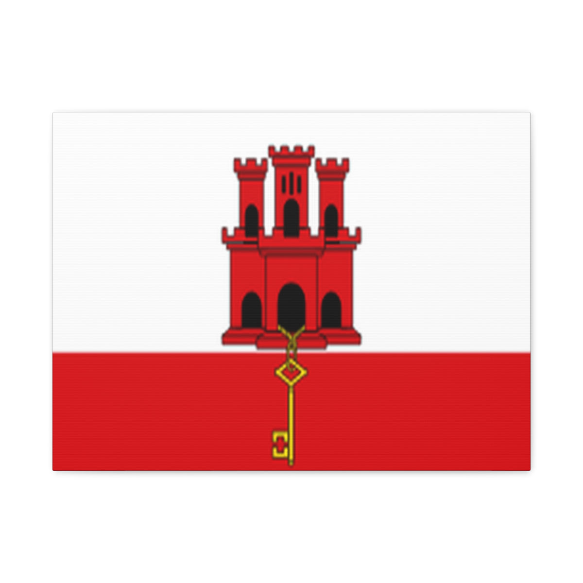 Gibraltar Country Flag Canvas Vibrant Wall Art Unframed Home Decor-Express Your Love Gifts