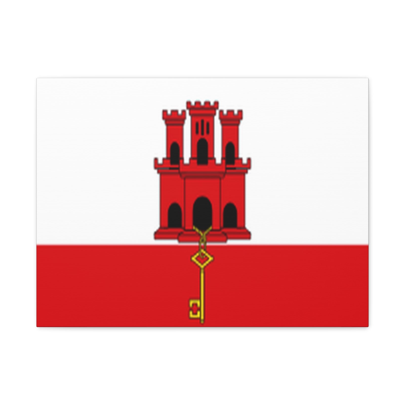 Gibraltar Country Flag Canvas Vibrant Wall Art Unframed Home Decor-Express Your Love Gifts