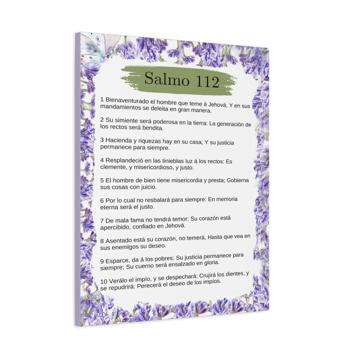 Salmo 112 Impresión De Arte Cristiano en la Pared Lista Para Colgar-Express Your Love Gifts