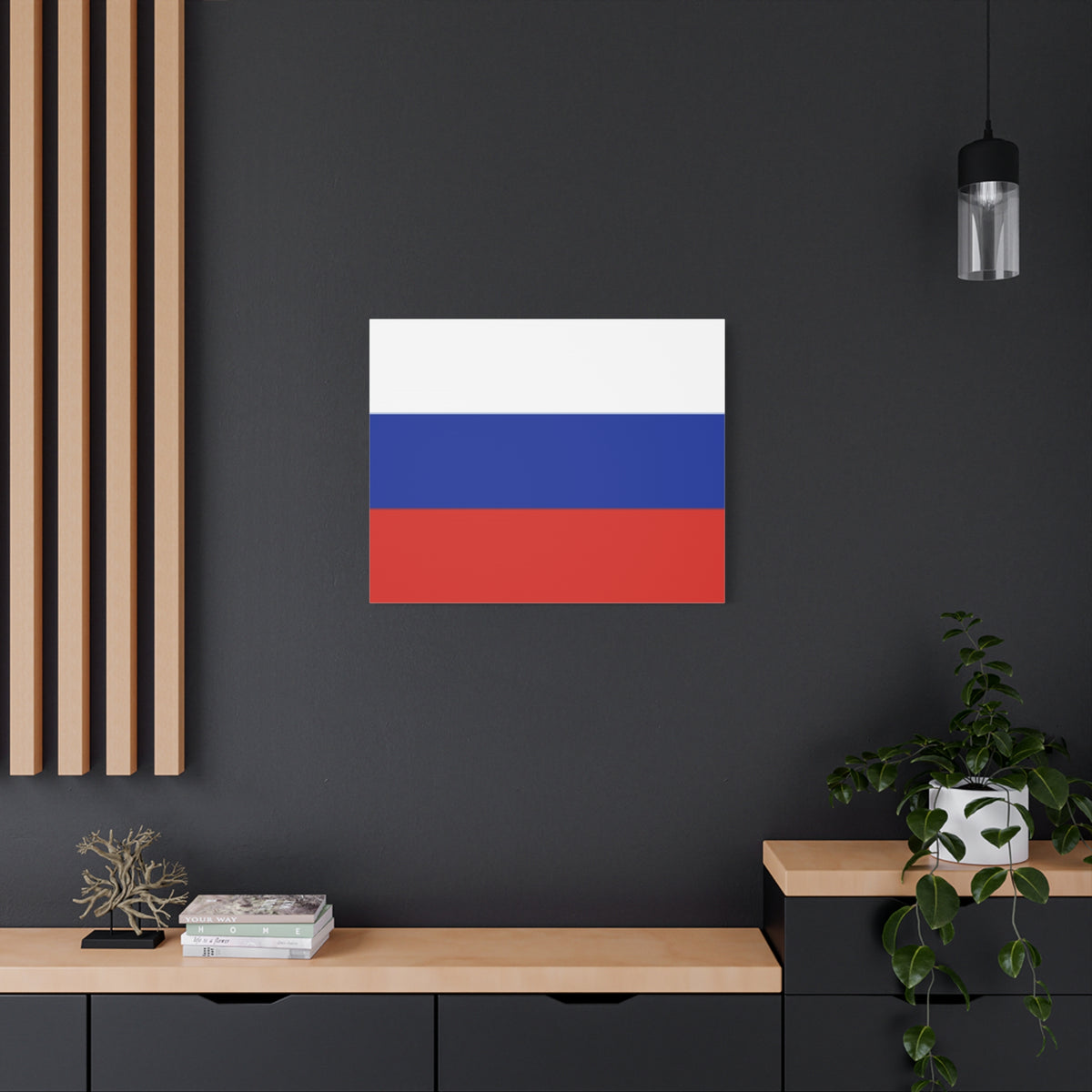 Russia Country Flag Canvas Vibrant Wall Art Unframed Home Decor-Express Your Love Gifts
