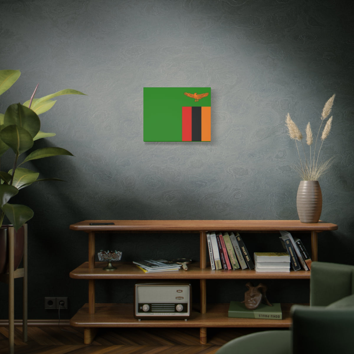 Zambia Country Flag Canvas Vibrant Wall Art Unframed Home Decor-Express Your Love Gifts