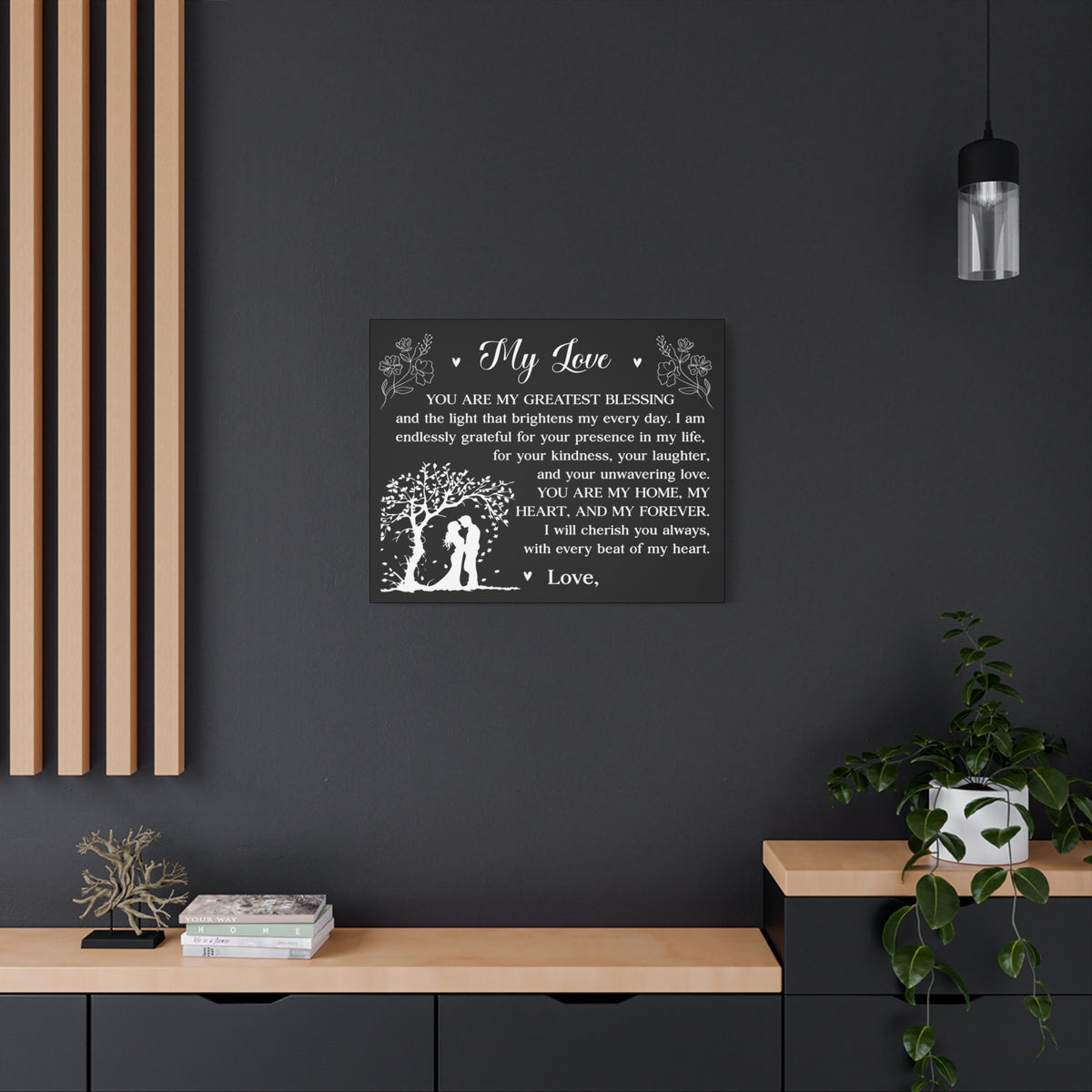 Personalized You Are My Greatest Blessing Romantic Inspirational Print Ready to Hang Artwork Unframed-Express Your Love Gifts