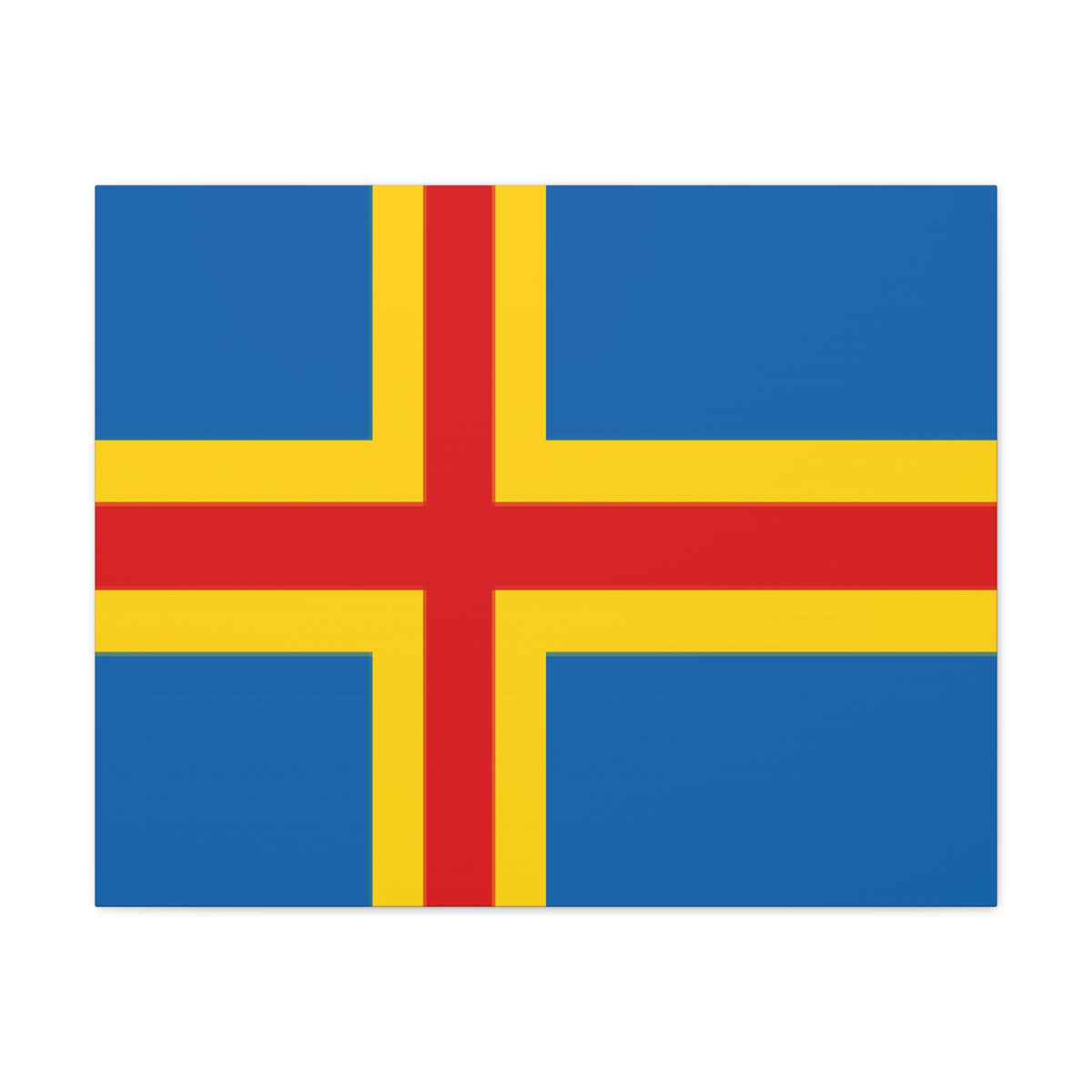 Aland Islands Country Flag Canvas Vibrant Wall Art Unframed Home Decor-Express Your Love Gifts