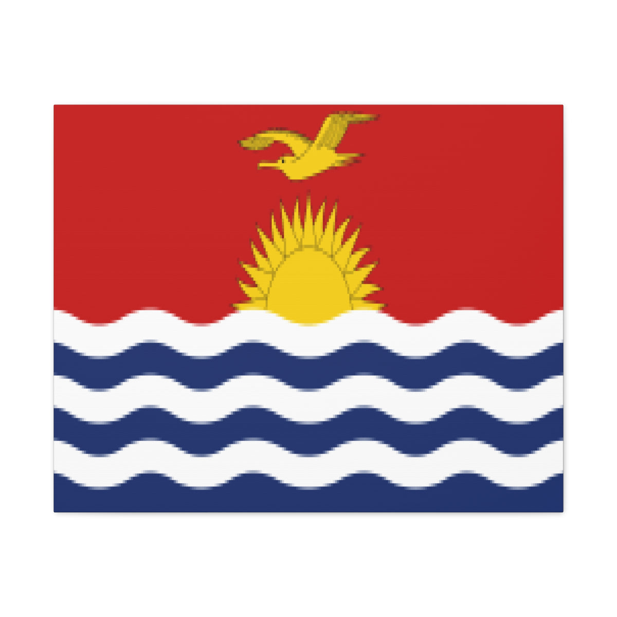 Kiribati Country Flag Canvas Vibrant Wall Art Unframed Home Decor-Express Your Love Gifts