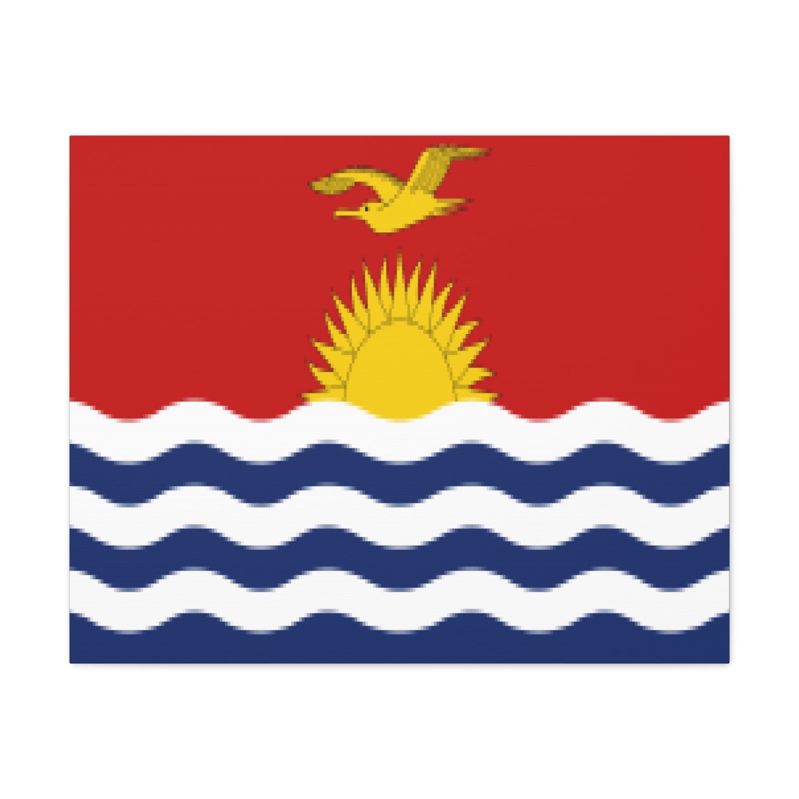 Kiribati Country Flag Canvas Vibrant Wall Art Unframed Home Decor-Express Your Love Gifts