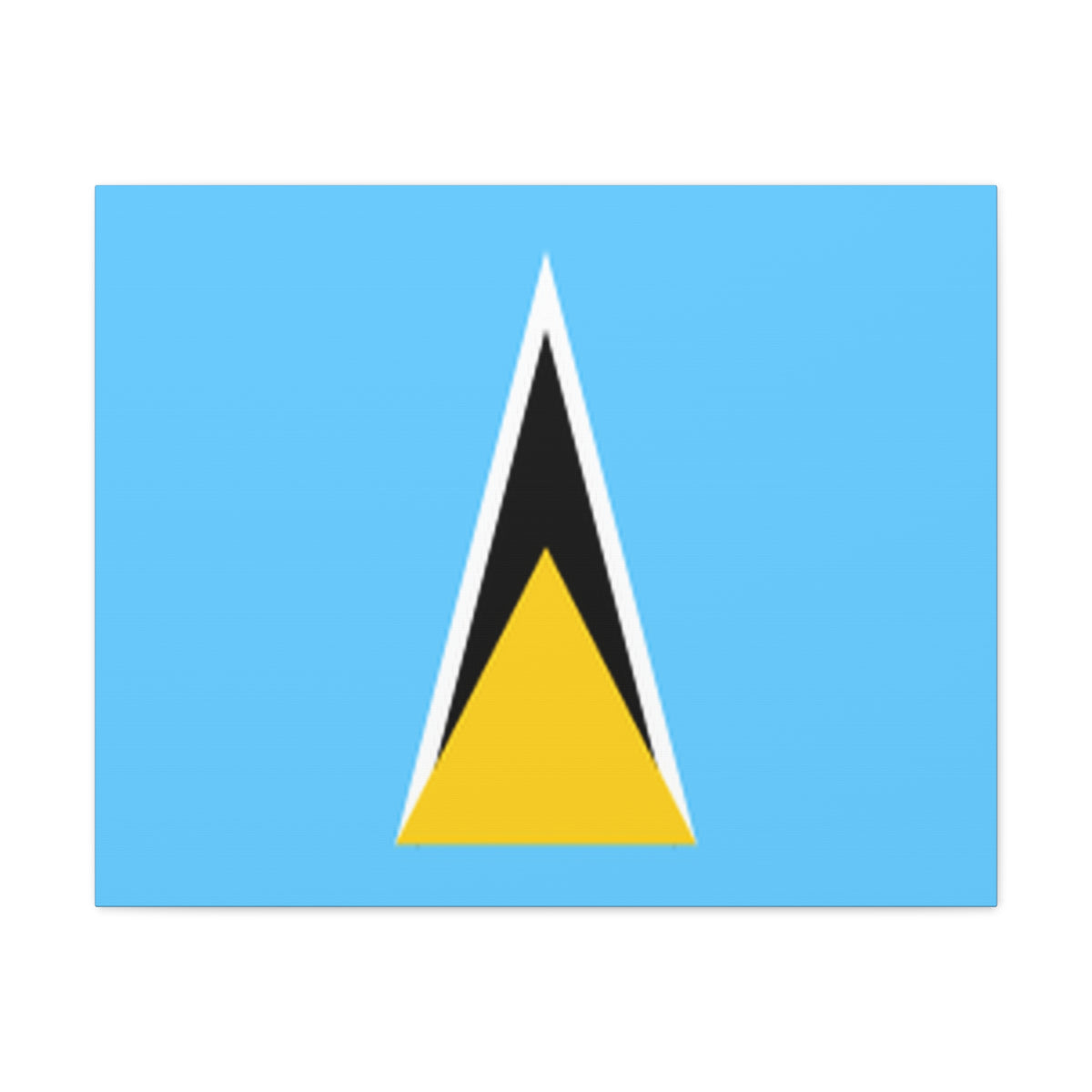 Saint Lucia Country Flag Canvas Vibrant Wall Art Unframed Home Decor-Express Your Love Gifts