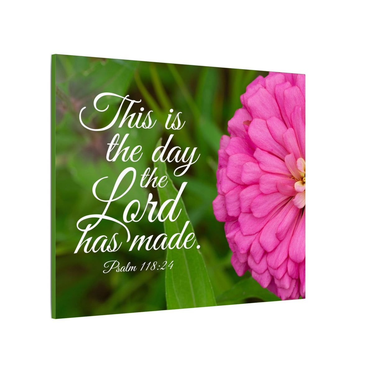 Scripture Canvas The Lord Has Made Psalm 118:24 Christian Wall Art Bible Verse Print Ready to Hang-Express Your Love Gifts
