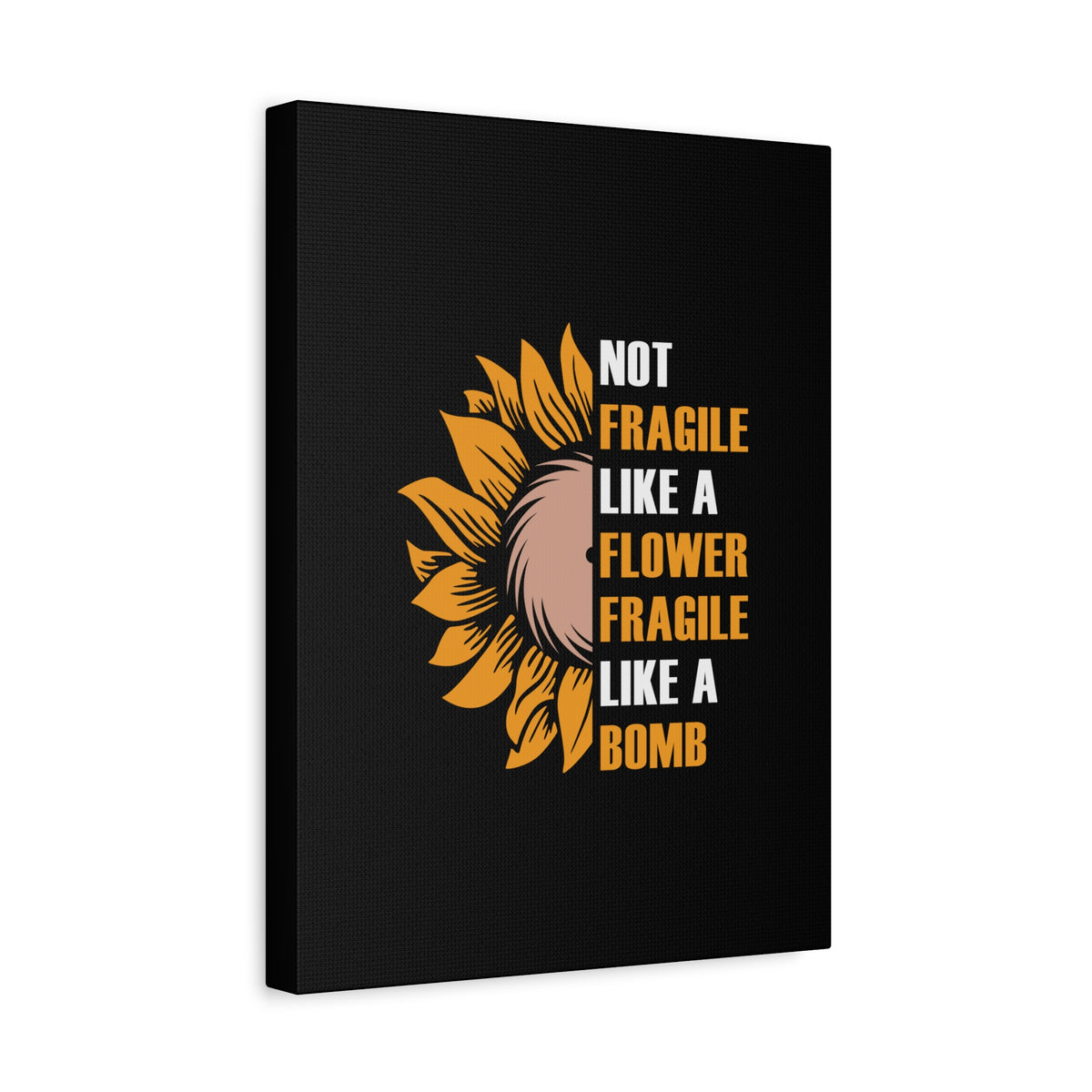 Inspirational Quote Canvas Flower Wall Art Motivational Motto Inspiring Prints Artwork Decor Ready to Hang-Express Your Love Gifts