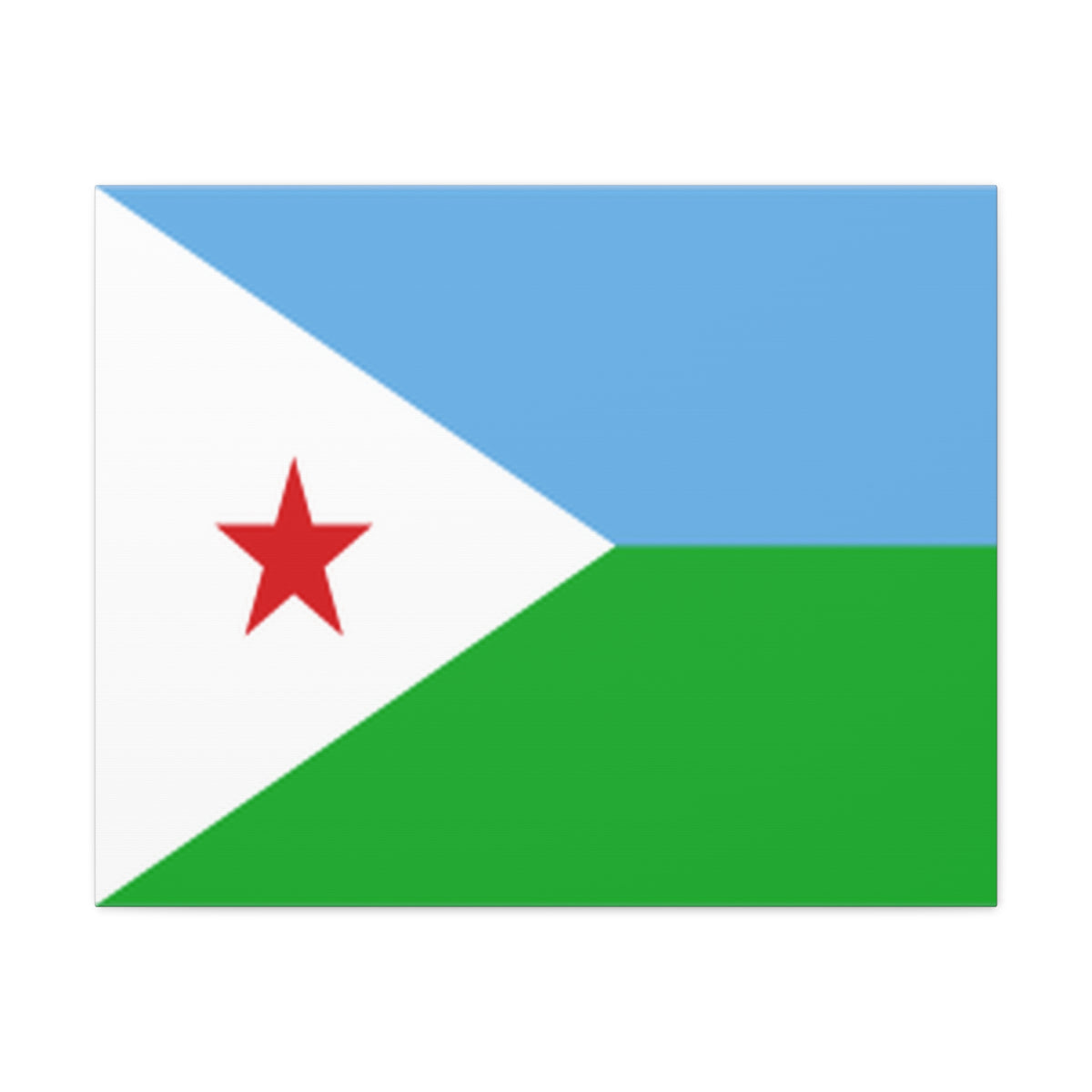 Djibouti Country Flag Canvas Vibrant Wall Art Unframed Home Decor-Express Your Love Gifts