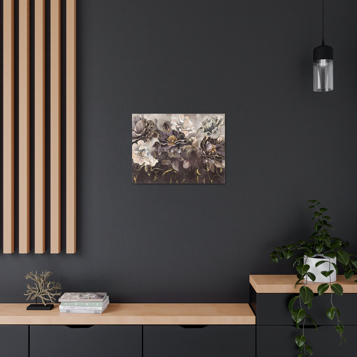 Oil Painting With Flower Rose & Leaves Flower Canvas Wall Art for Home Decor Ready-to-Hang-Express Your Love Gifts