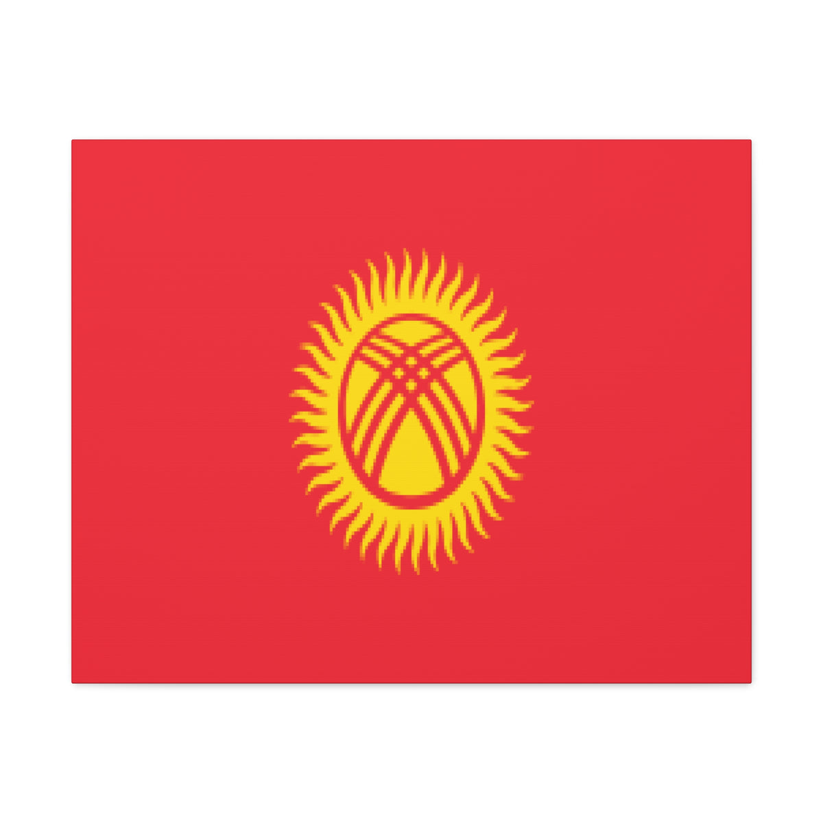 Kyrgyzstan Country Flag Canvas Vibrant Wall Art Unframed Home Decor-Express Your Love Gifts