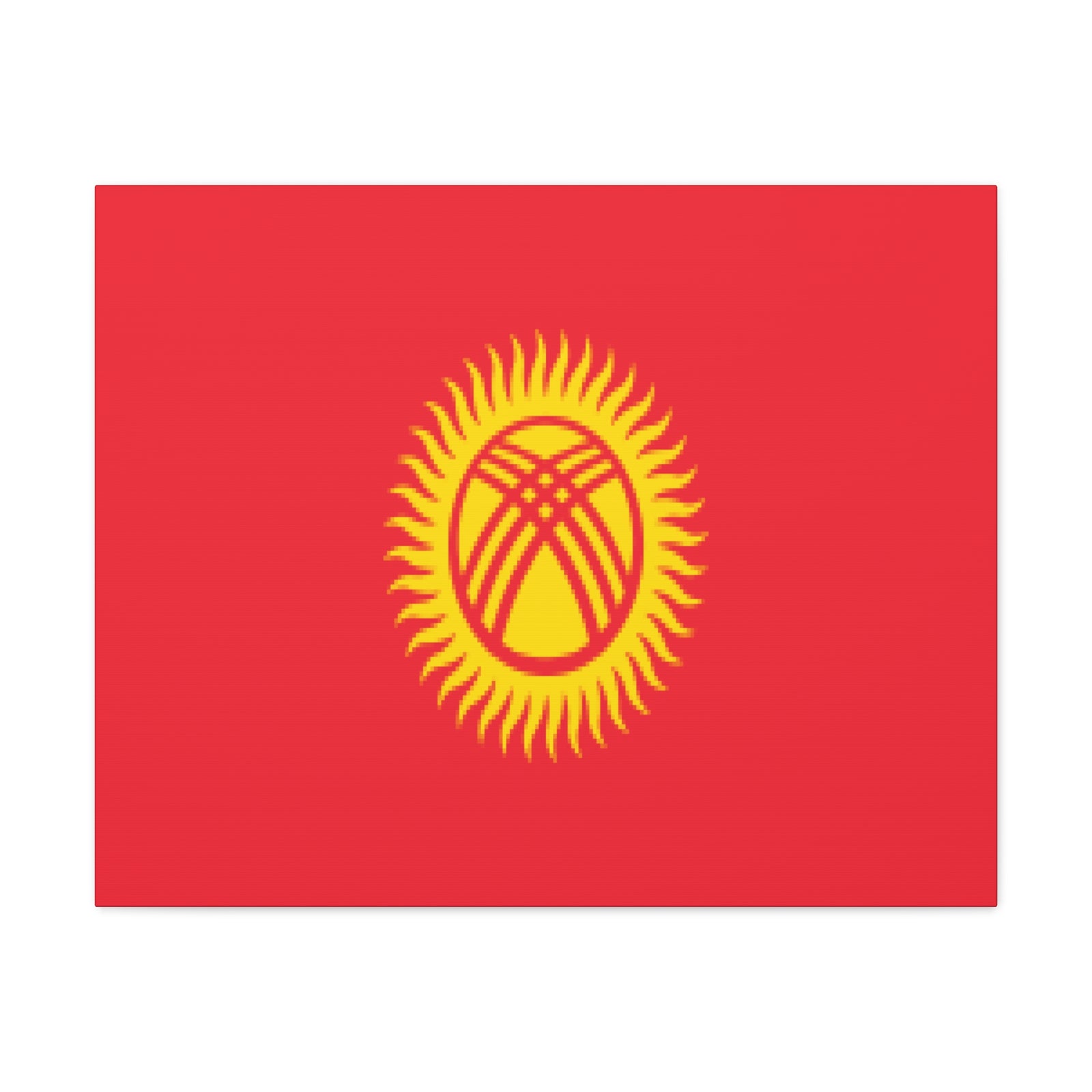 Kyrgyzstan Country Flag Canvas Vibrant Wall Art Unframed Home Decor-Express Your Love Gifts