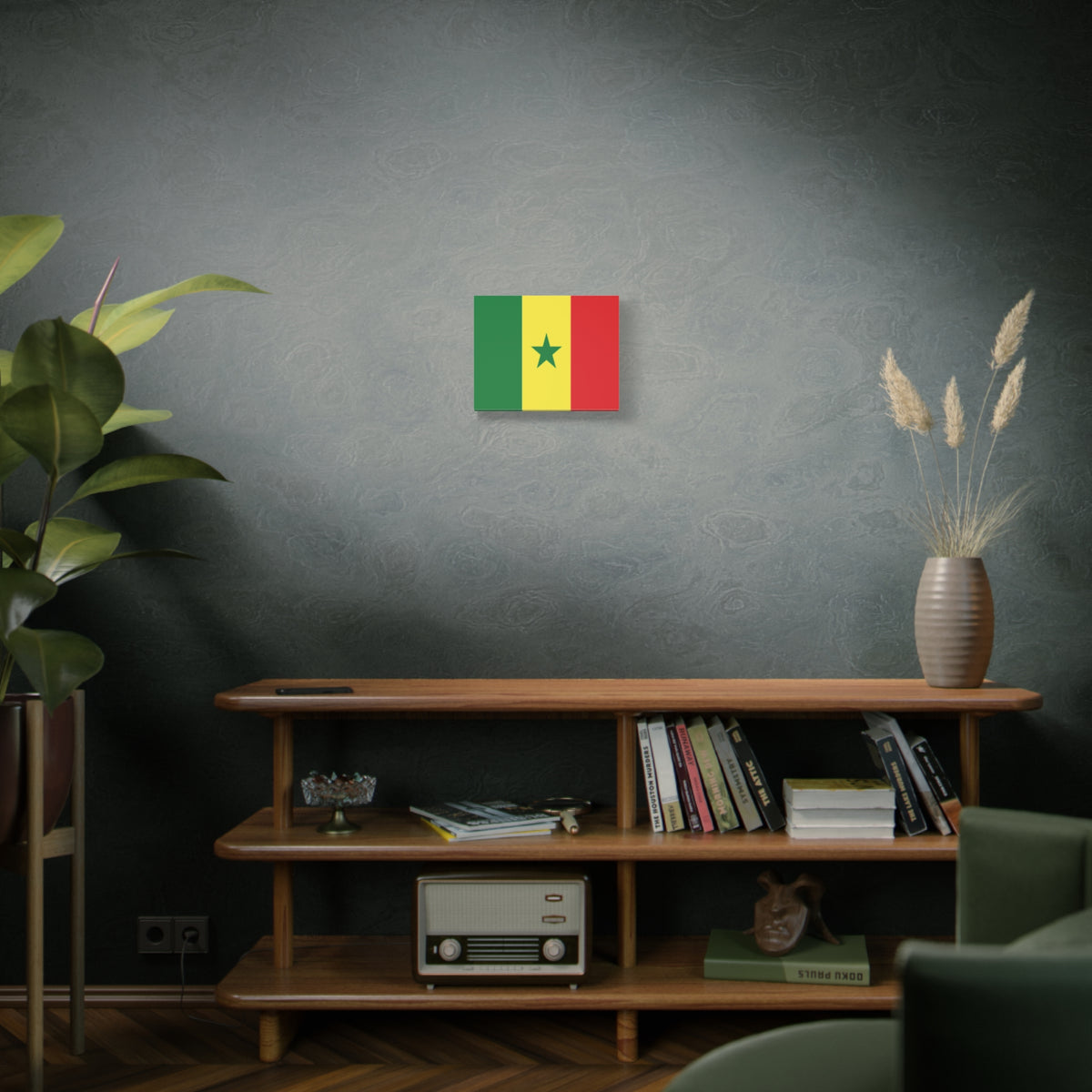 Senegal Country Flag Canvas Vibrant Wall Art Unframed Home Decor-Express Your Love Gifts