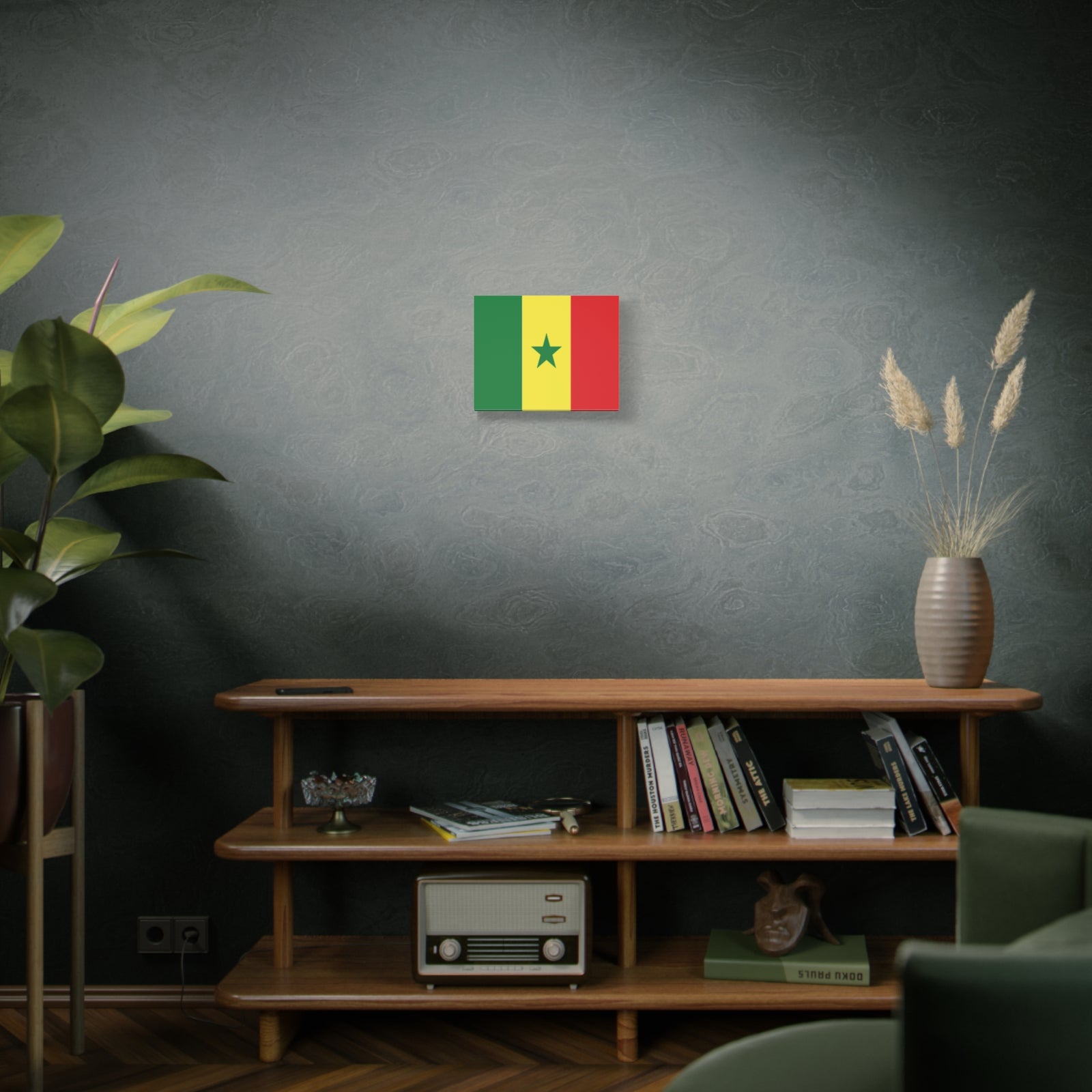 Senegal Country Flag Canvas Vibrant Wall Art Unframed Home Decor-Express Your Love Gifts