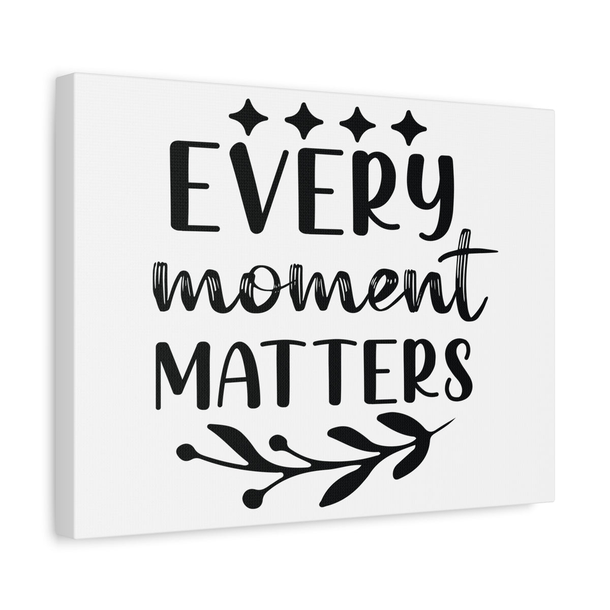 Inspirational Quote Canvas Every Moment Matters Wall Art Motivational Motto Inspiring Posters Prints Artwork Decor Ready to Hang-Express Your Love Gifts