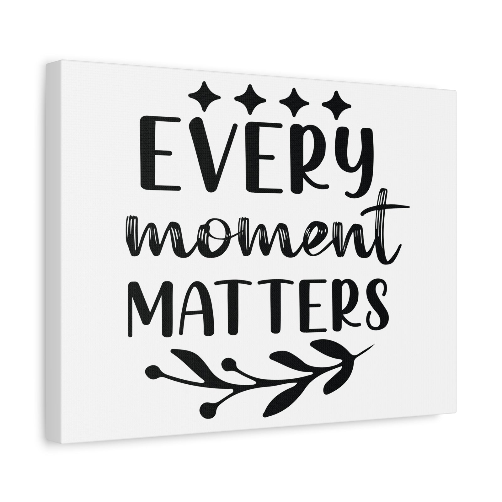 Inspirational Quote Canvas Every Moment Matters Wall Art Motivational Motto Inspiring Posters Prints Artwork Decor Ready to Hang-Express Your Love Gifts