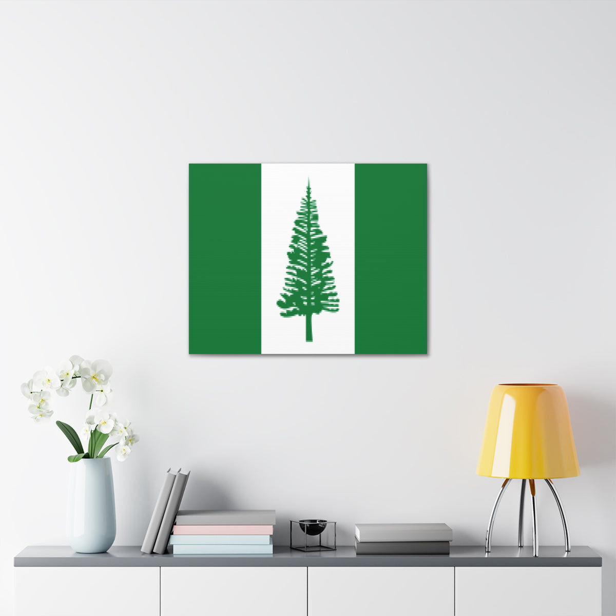 Norfolk Island Country Flag Canvas Vibrant Wall Art Unframed Home Decor-Express Your Love Gifts