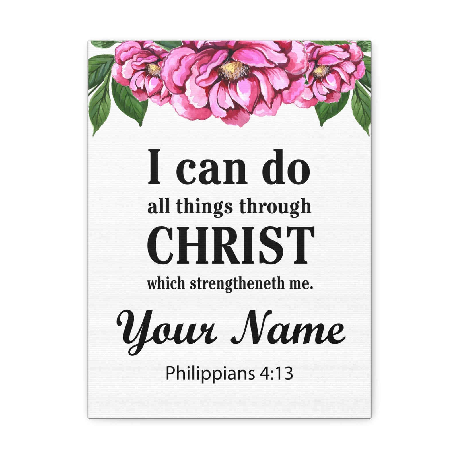 Personalized Philippians 4:13-Express Your Love Gifts