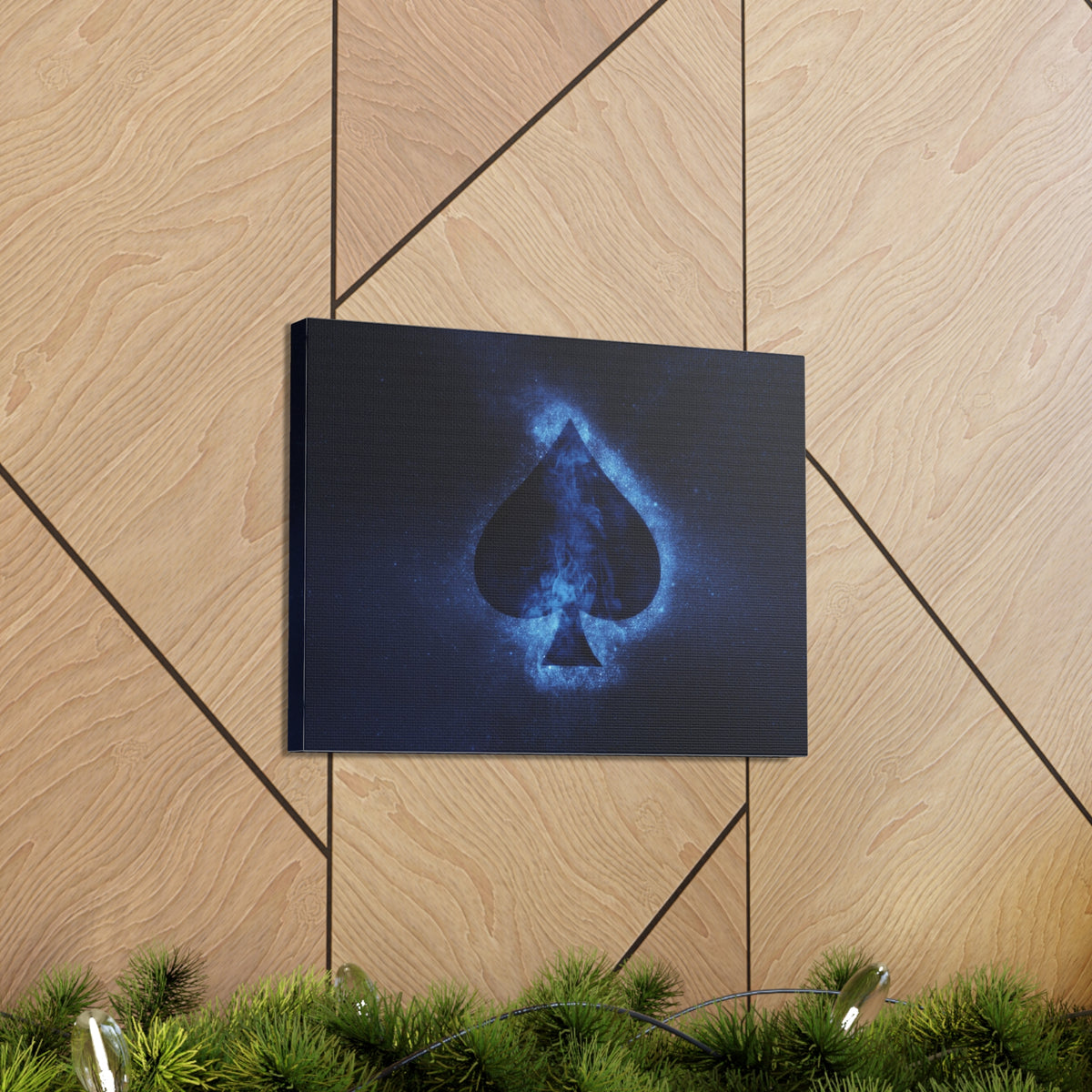 Abstract Spades Playing Card Canvas Wall Art for Home Decor Ready-to-Hang-Express Your Love Gifts