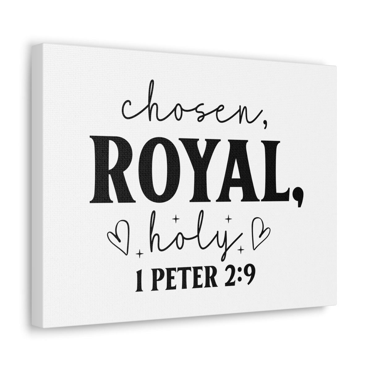 Scripture Walls 1 Peter 2:9 Chosen Royal Holy Bible Verse Canvas Christian Wall Art Ready to Hang Unframed-Express Your Love Gifts