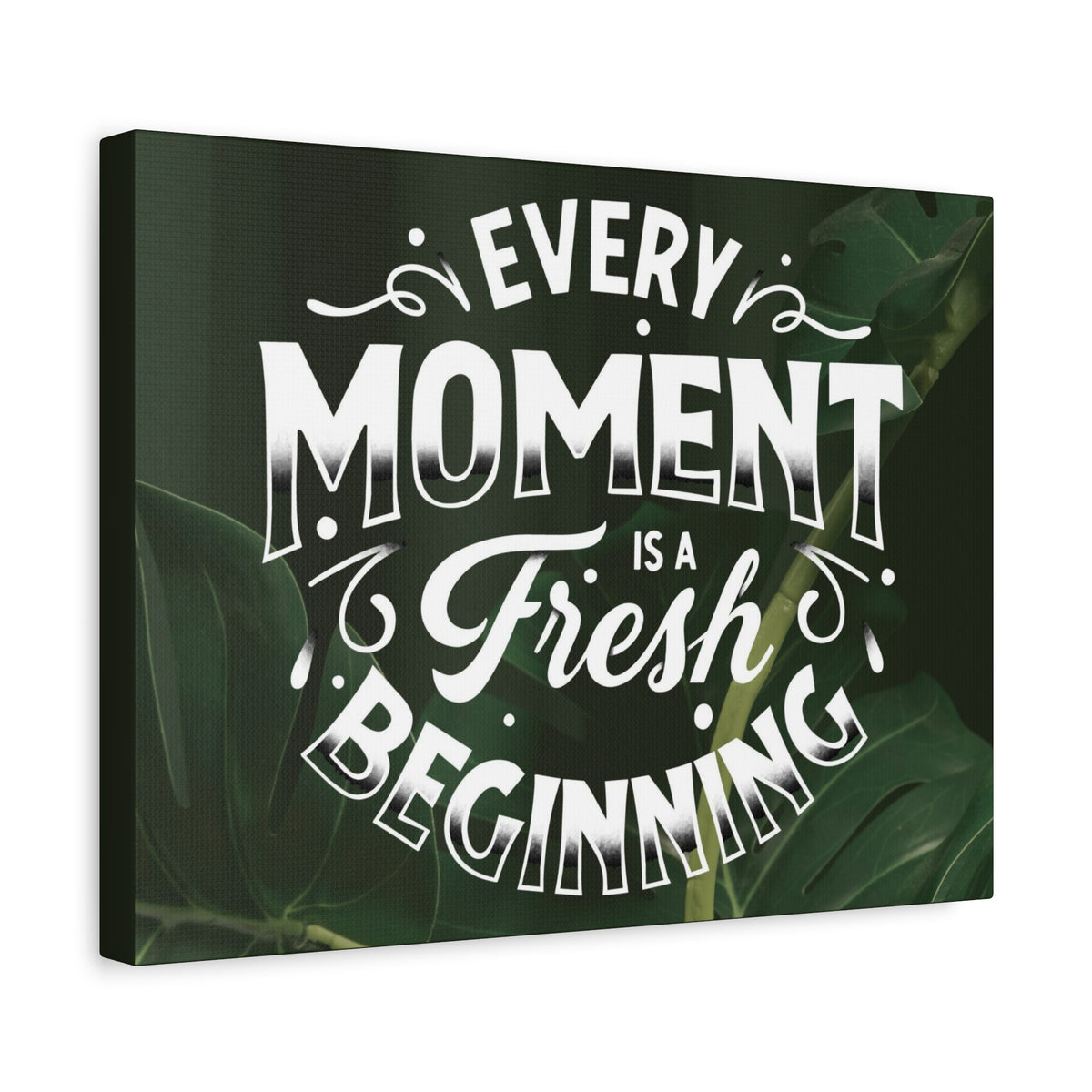 Inspirational Quote Canvas Fresh Beginning Wall Art Motivational Motto Inspiring Prints Artwork Decor Ready to Hang-Express Your Love Gifts