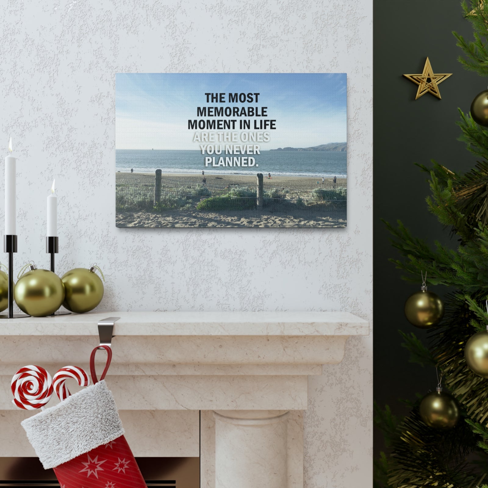 Inspirational Quote Canvas The Most Memorable Motivational Print Ready to Hang Artwork-Express Your Love Gifts