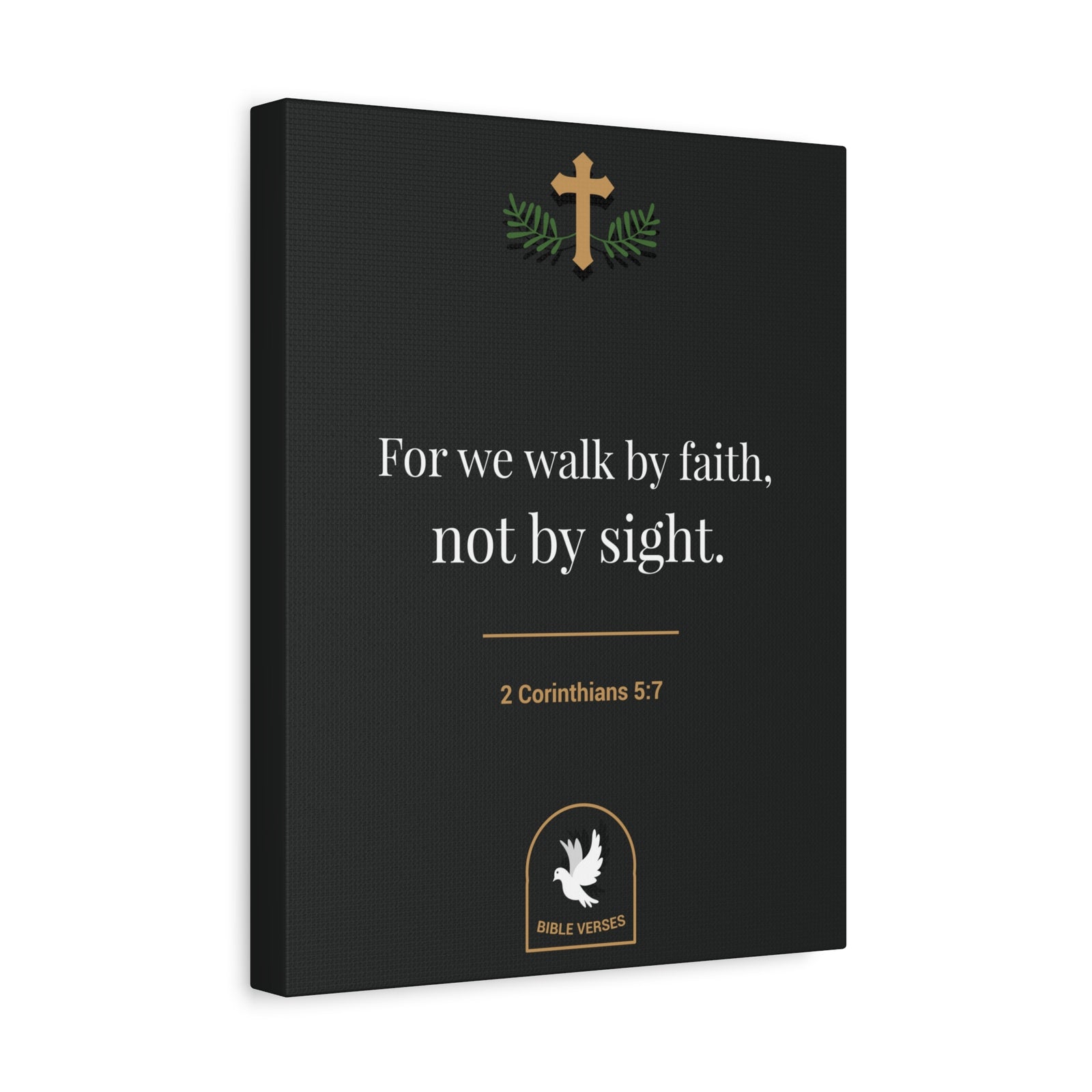 Scripture Walls For We Walk By Faith 2 Corinthians 5:7 Bible Verse Canvas Christian Wall Art Ready To Hang