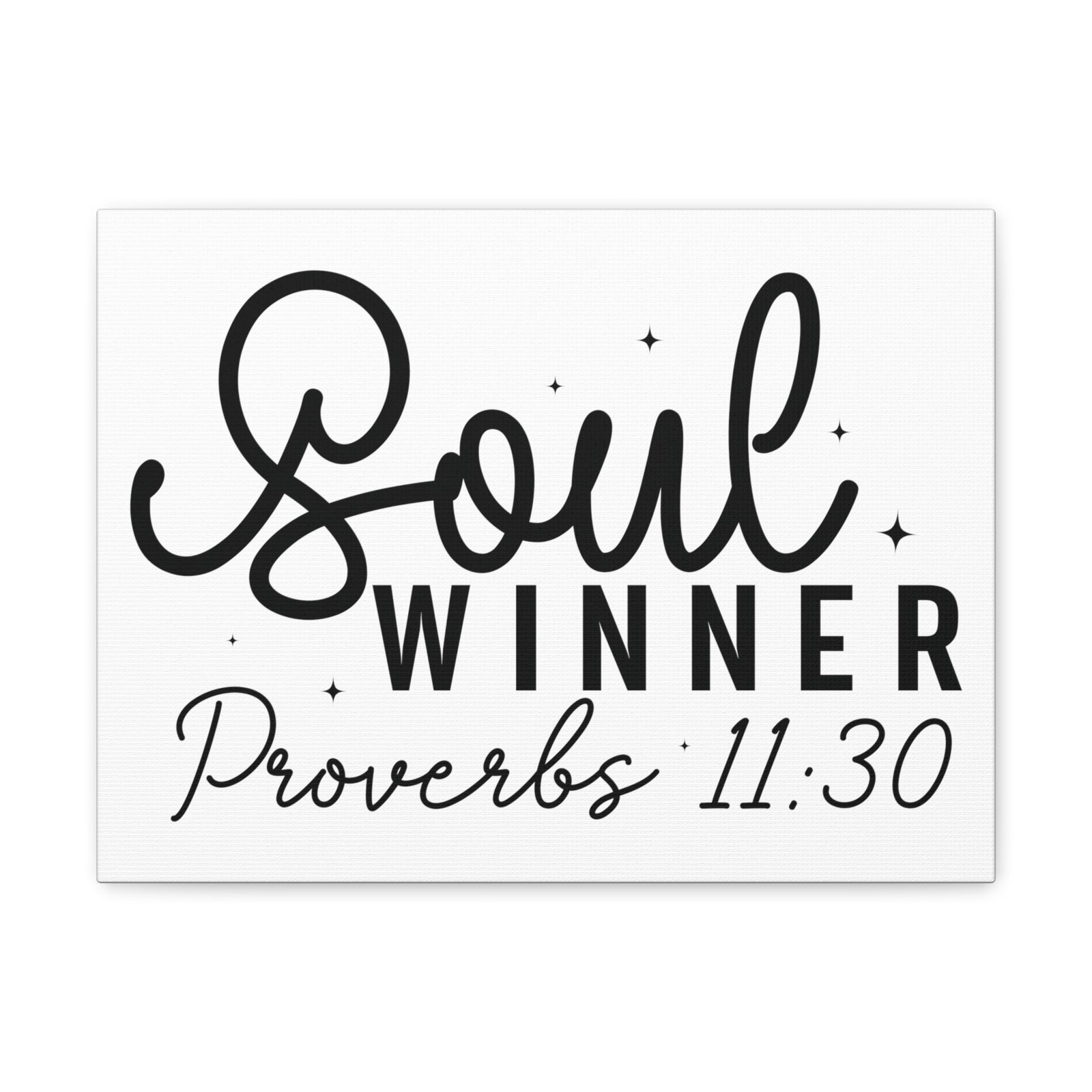 Scripture Walls Proverbs 11:30 Soul Winner Bible Verse Canvas Christian Wall Art Ready to Hang Unframed-Express Your Love Gifts