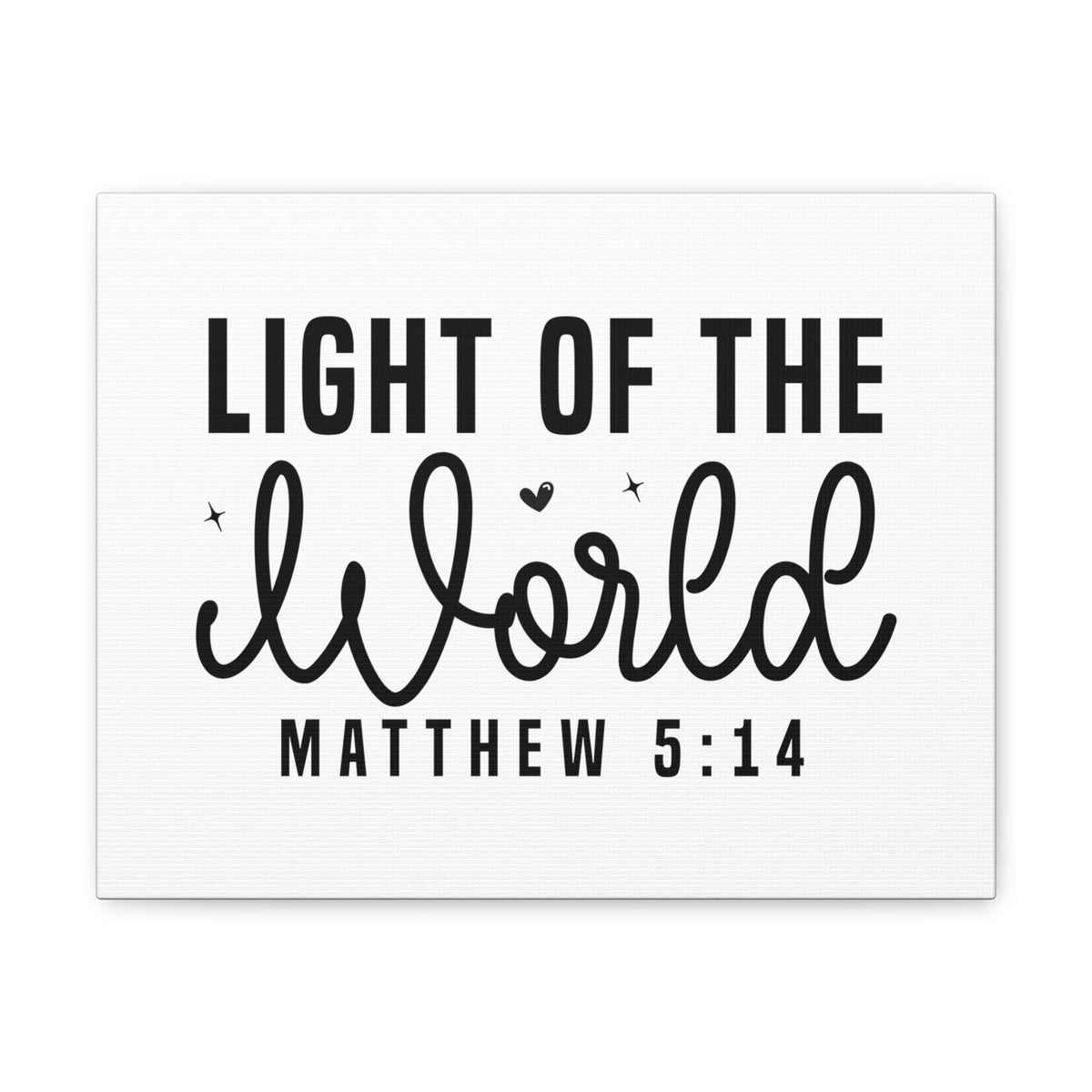Scripture Walls Matthew 5:14 Light of the World Bible Verse Canvas Christian Wall Art Ready to Hang Unframed-Express Your Love Gifts
