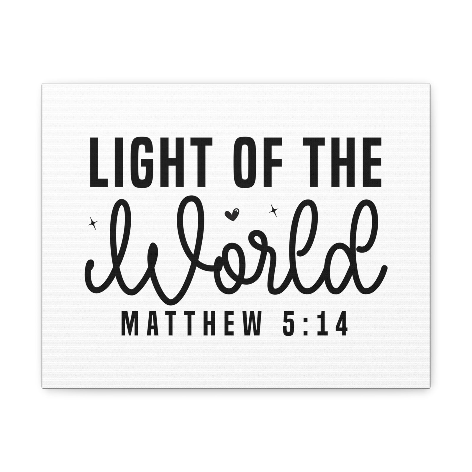 Scripture Walls Matthew 5:14 Light of the World Bible Verse Canvas Christian Wall Art Ready to Hang Unframed-Express Your Love Gifts