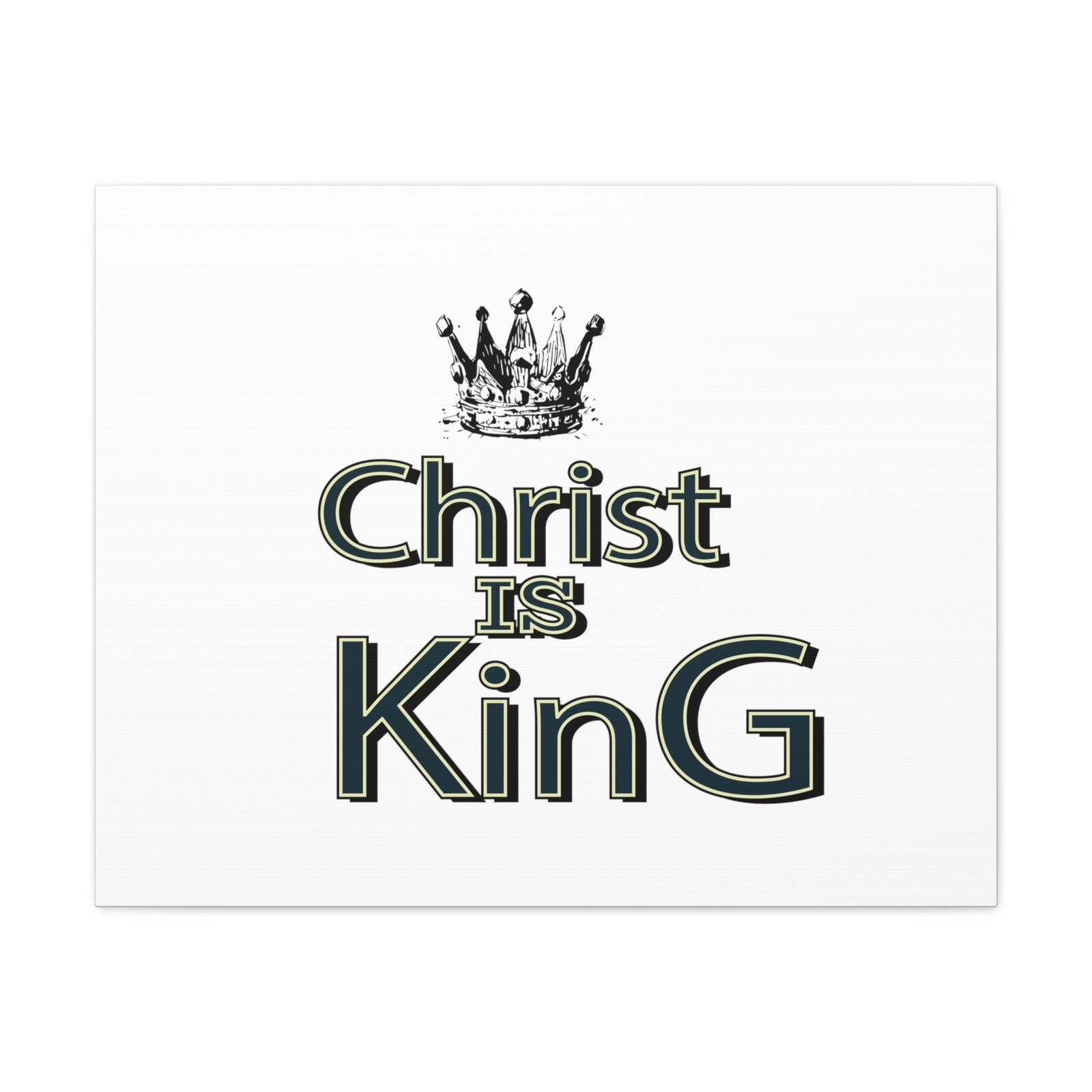 Scripture Walls Christ is King Bible Verse Canvas Christian Wall Art Ready to Hang Unframed-Express Your Love Gifts
